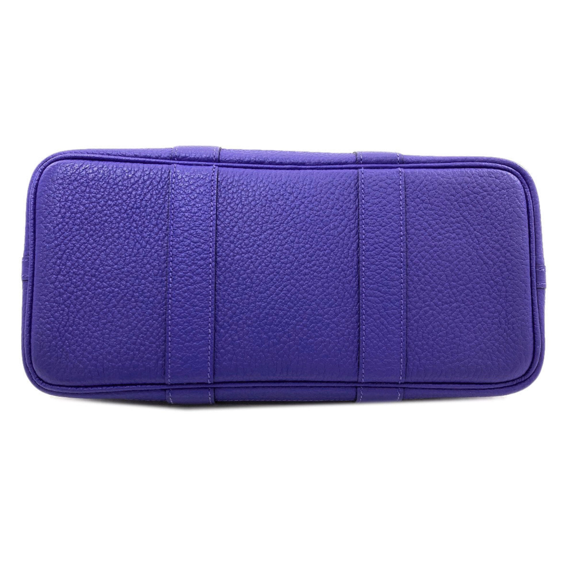 Hermes Blue Vache Leather Handbag (Pre-Owned)