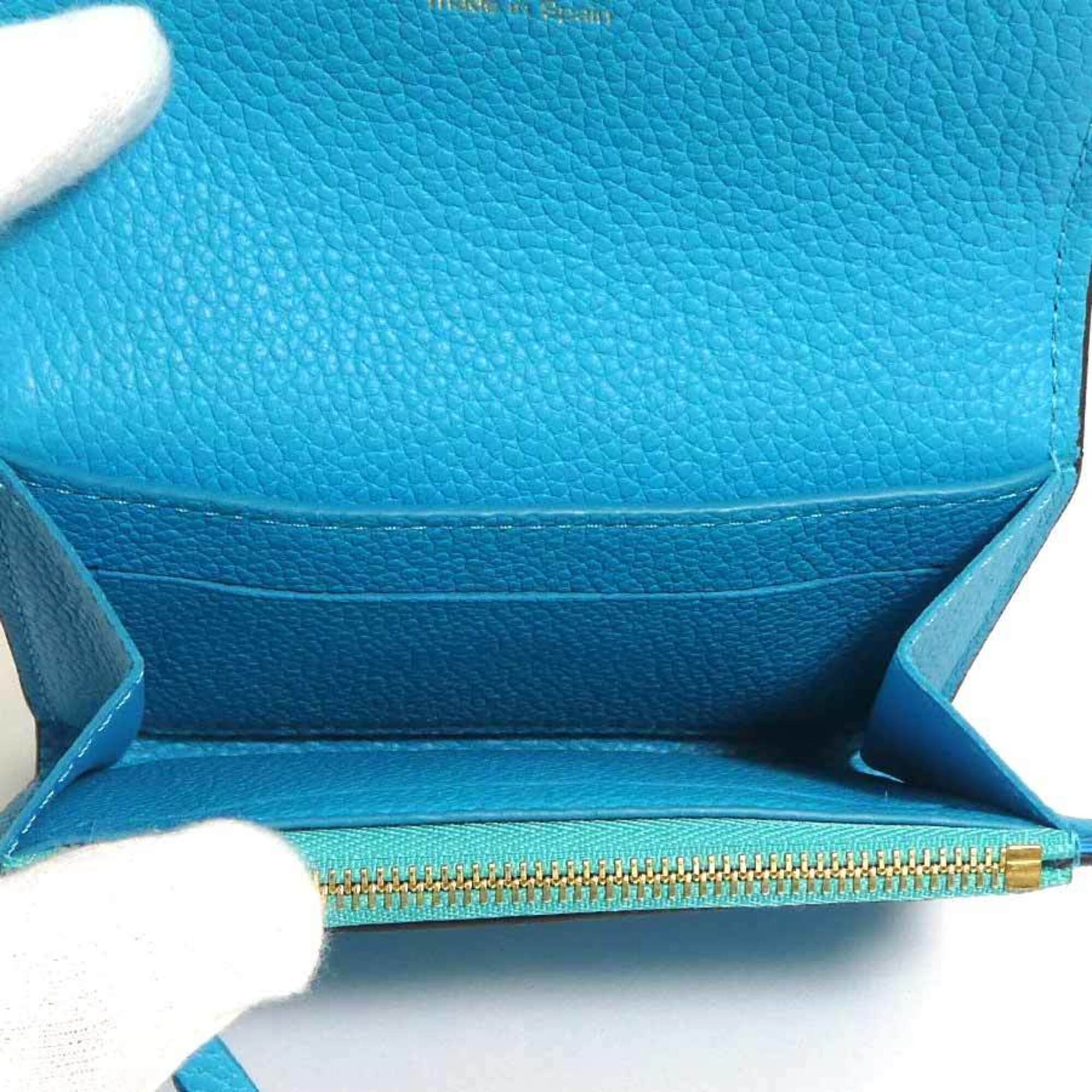 Louis Vuitton Turquoise Monogram Empreinte Coin Purse/Coin Case (Pre-Owned)