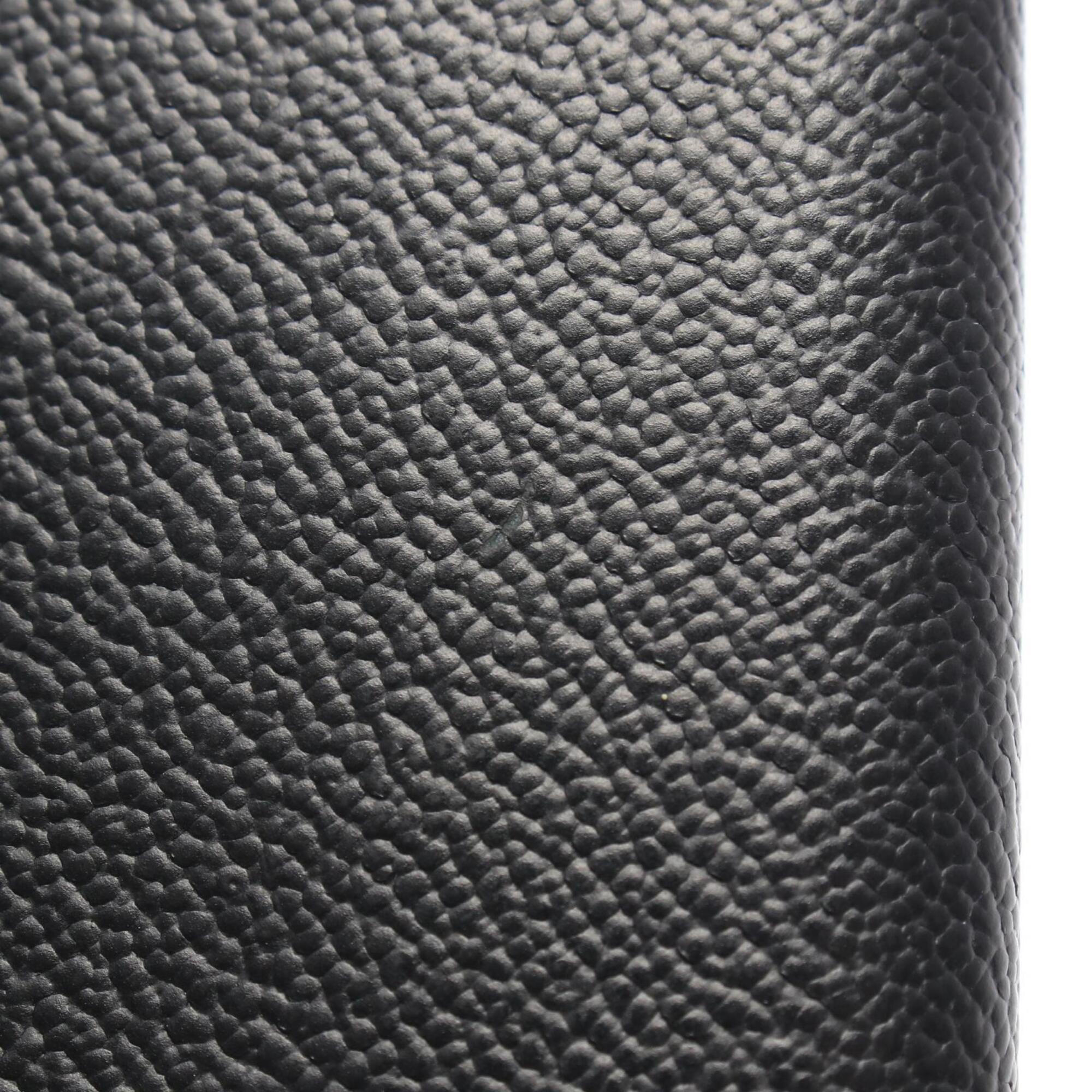 Prada Black Gray Leather Long Wallet (Bi-Fold) (Pre-Owned)