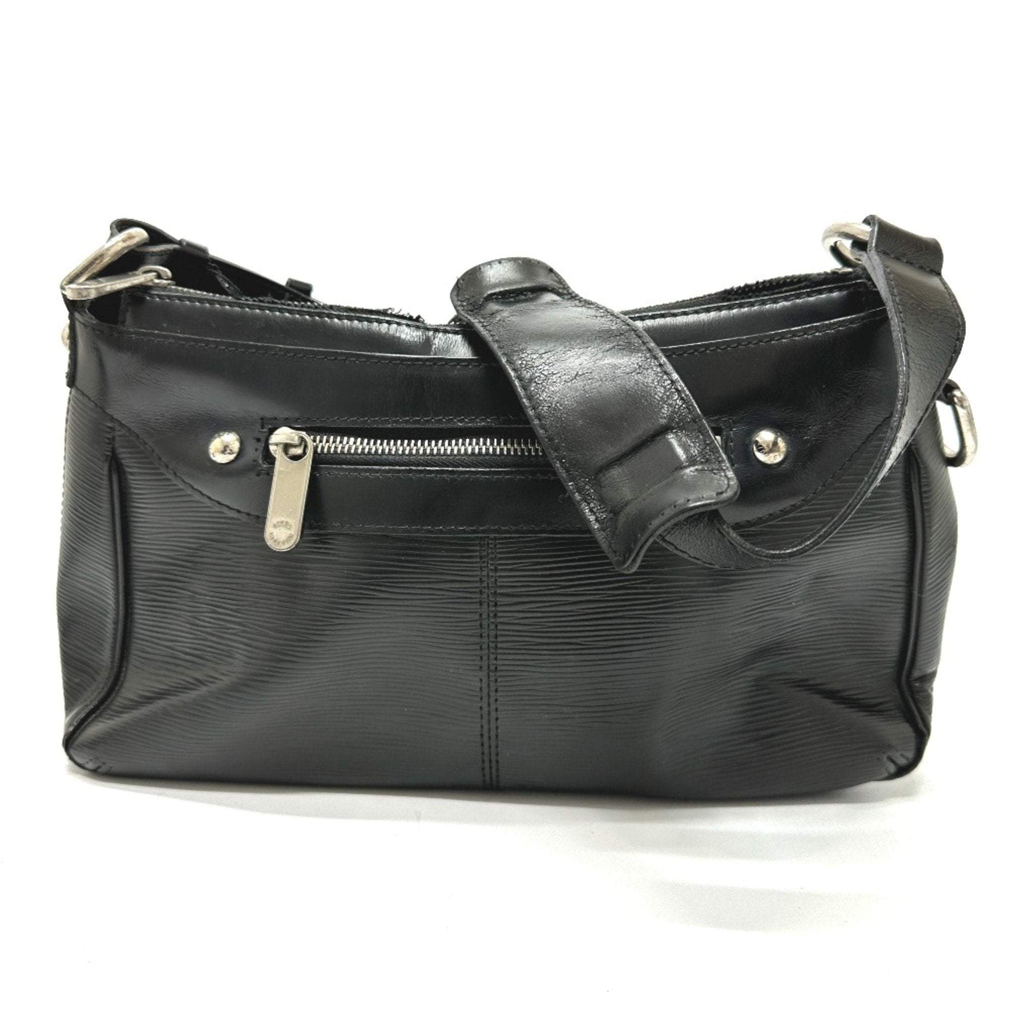 Louis Vuitton Black Leather Handbag (Pre-Owned)