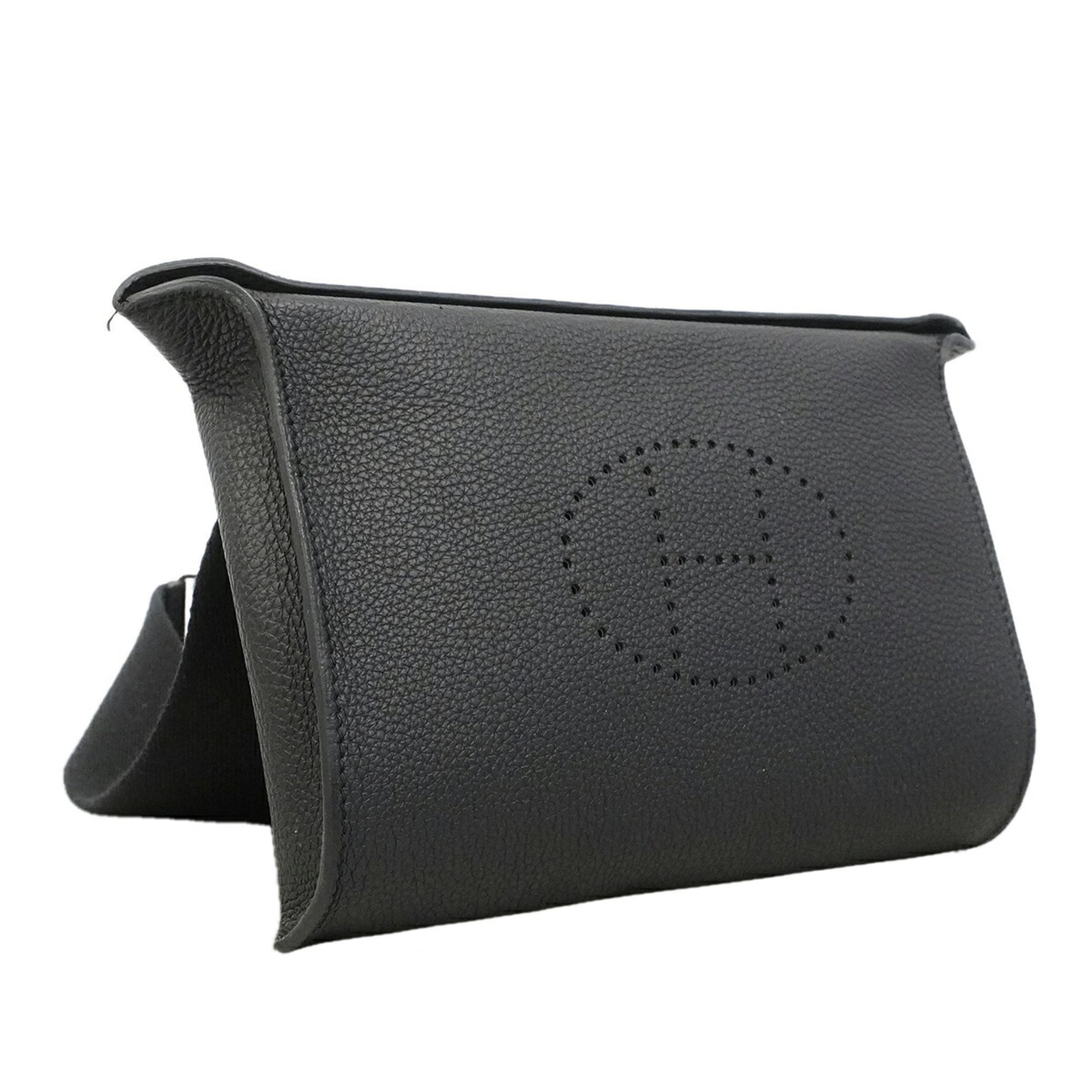 Hermes Black Togo Leather Shoulder Bag (Pre-Owned)