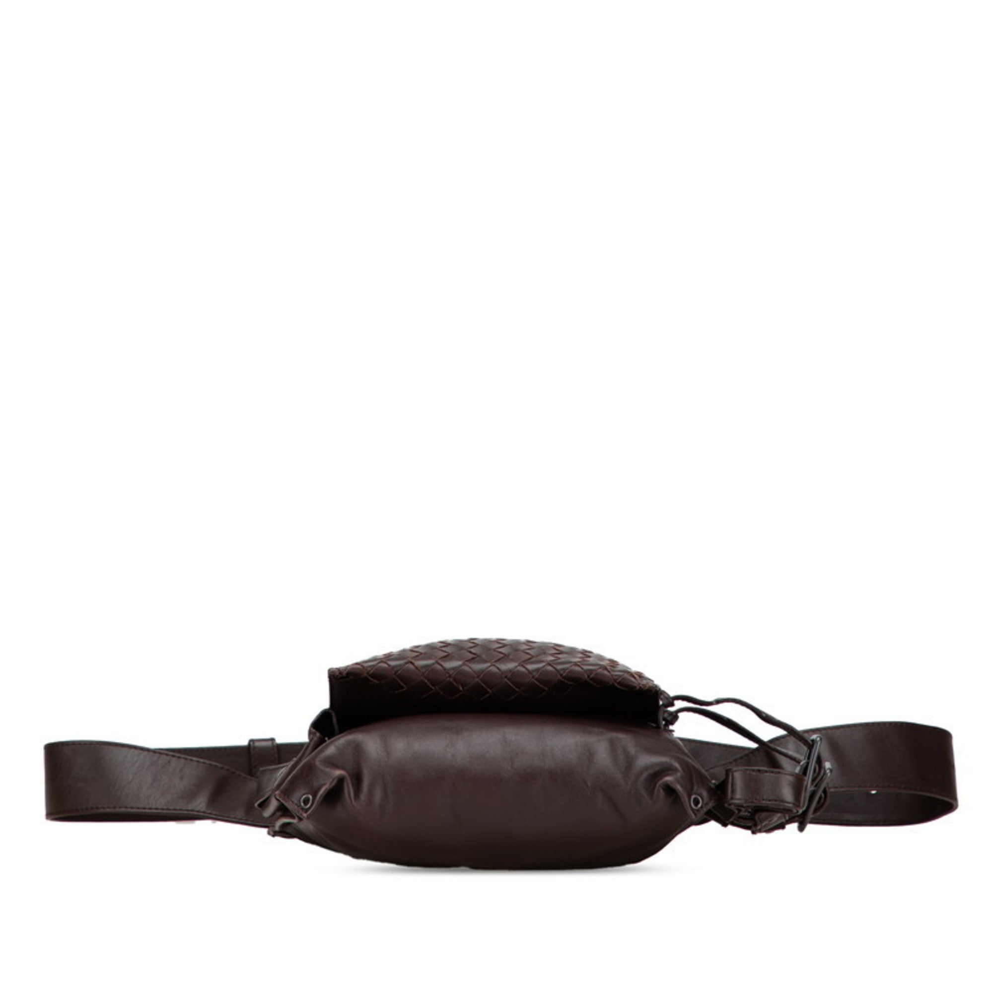 Bottega Veneta Intrecciato Brown Leather Fanny Pack (Pre-Owned)