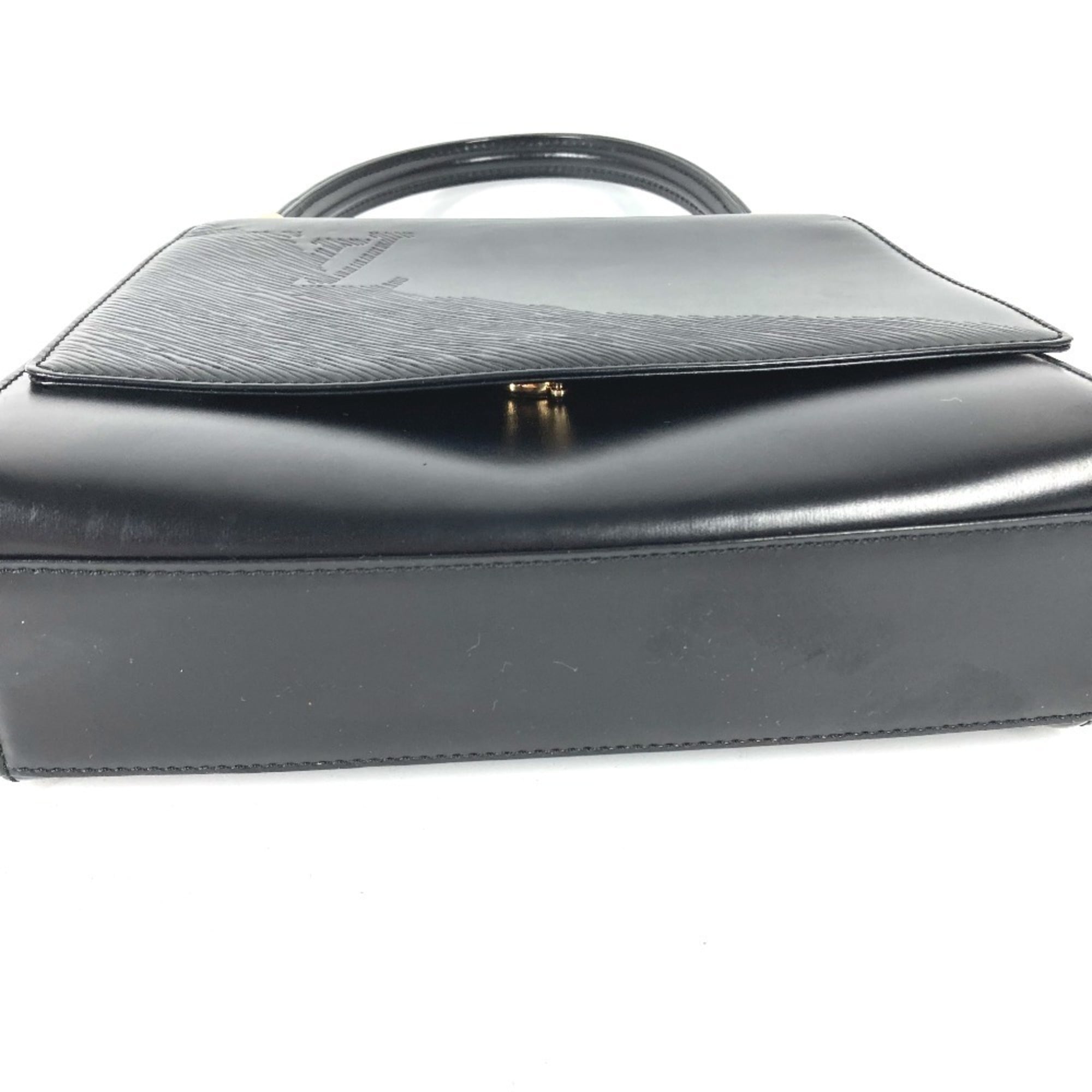 Louis Vuitton Black Noir Leather Handbag (Pre-Owned)