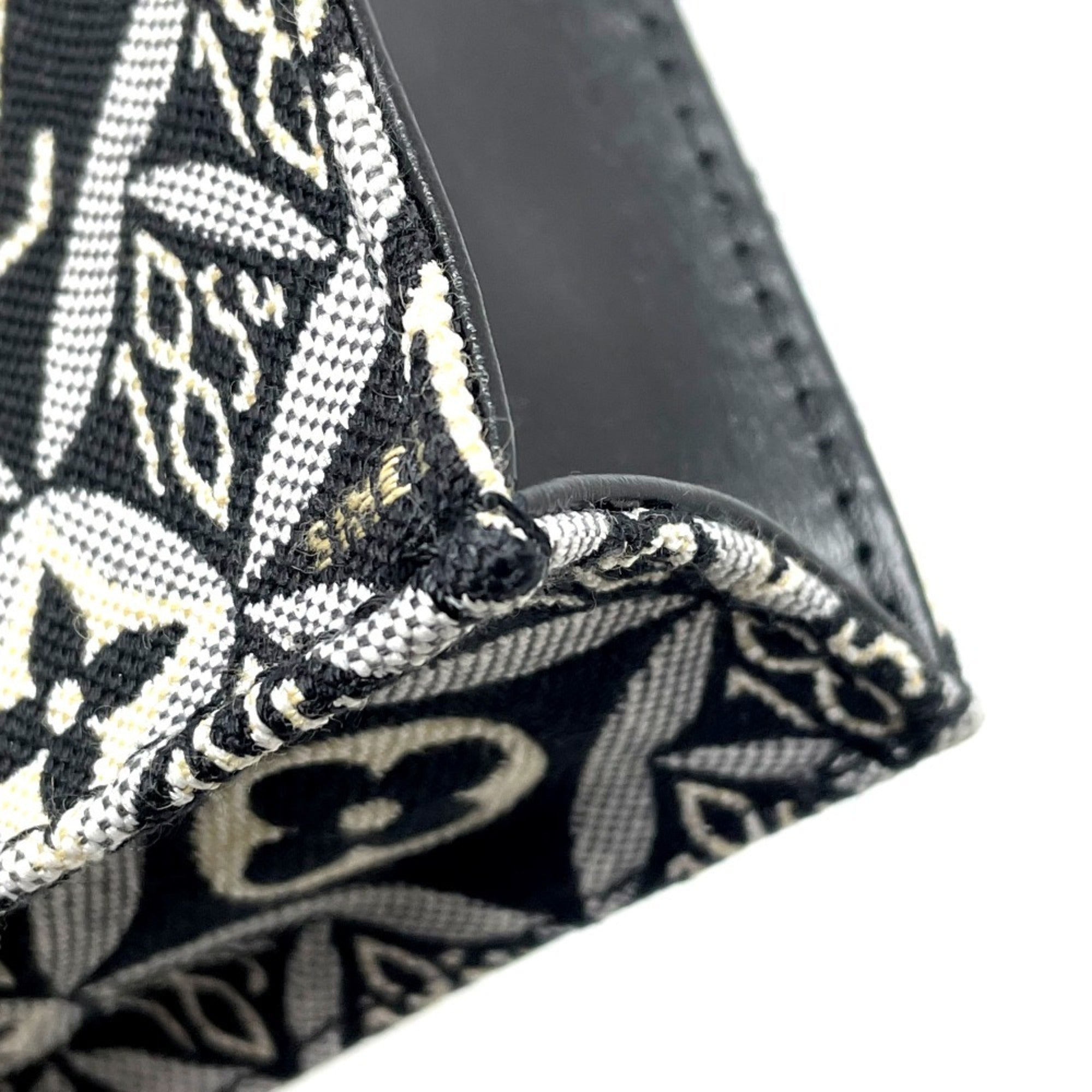 Louis Vuitton Black Blue Jacquard Handbag (Pre-Owned)