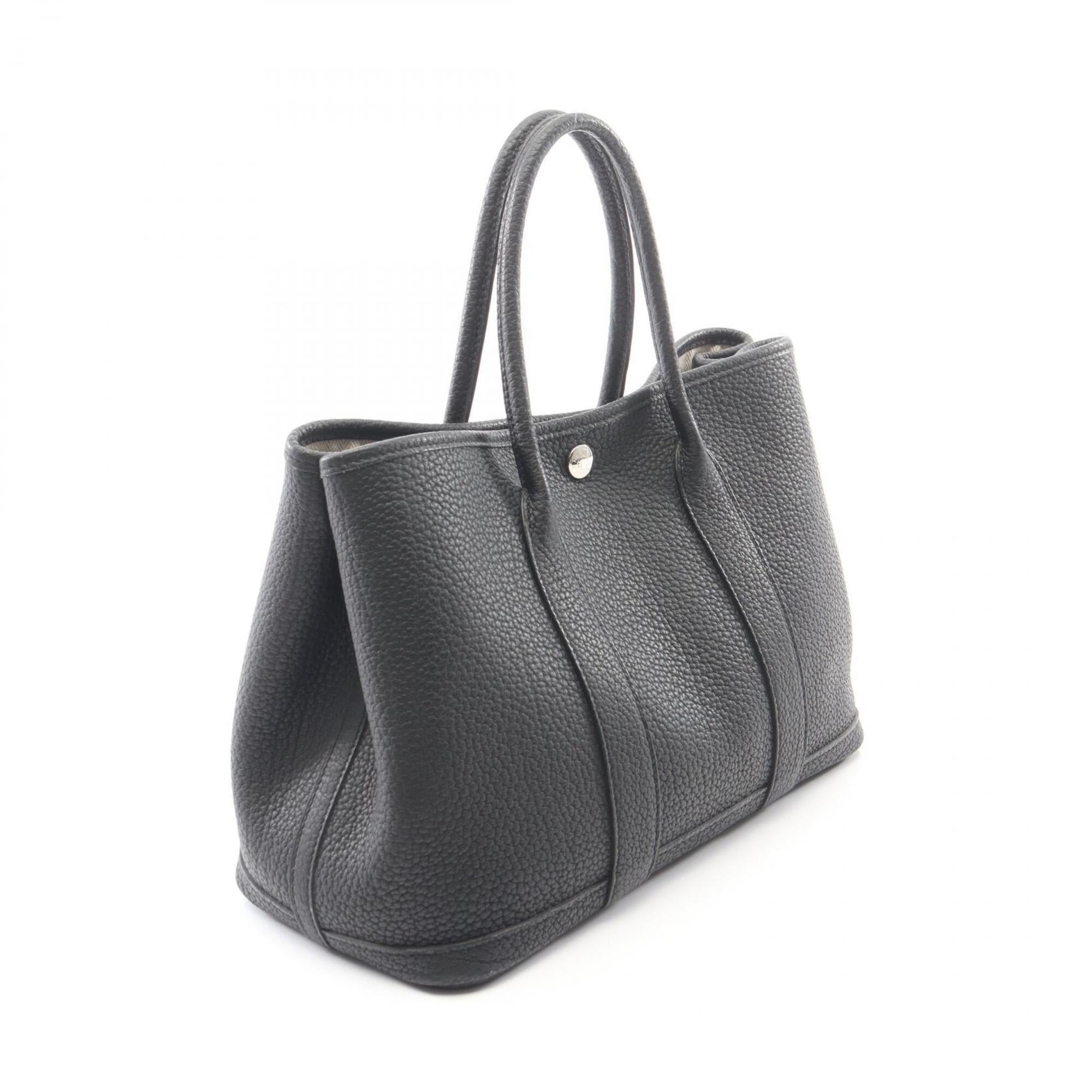 Hermes Black Negonda Leather Leather Handbag Tote Bag (Pre-Owned)