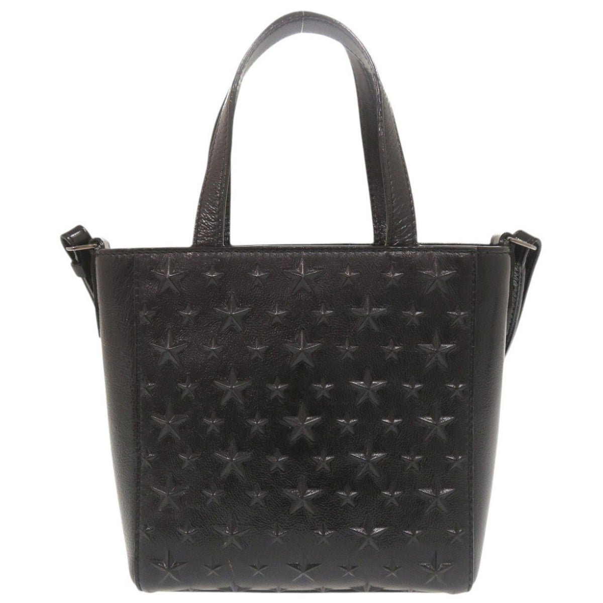 Jimmy Choo Black Patent Leather Handbag Shoulder Bag (Pre-Owned)