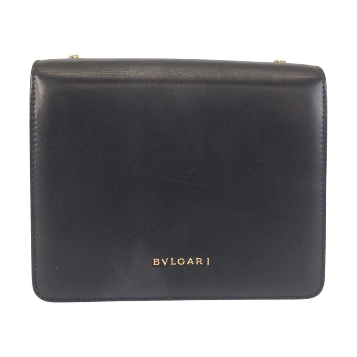 Bvlgari Black Leather Plastic Pochette Shoulder Bag (Pre-Owned)