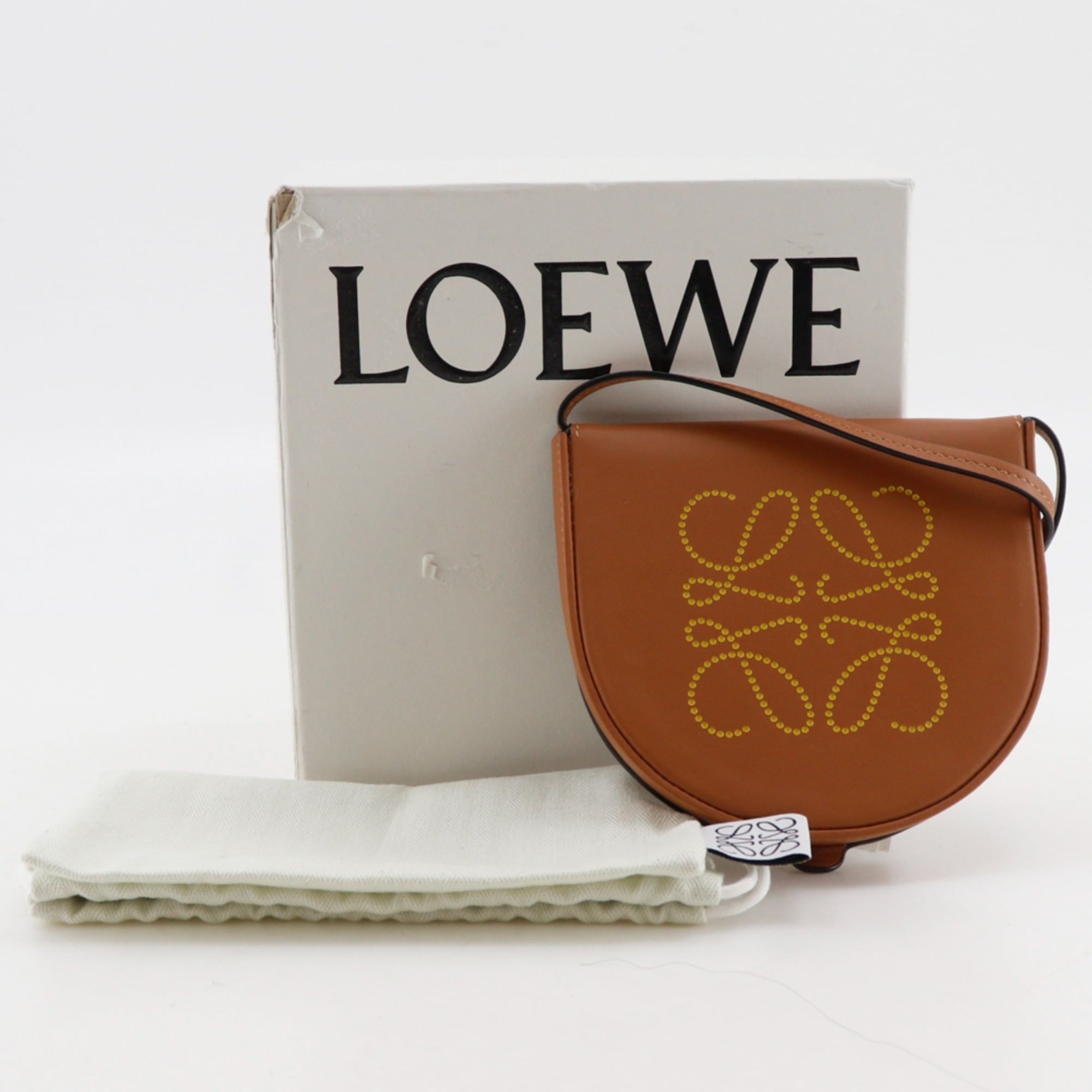 Loewe Brown Leather Pochette Pouch Shoulder Bag (Pre-Owned)