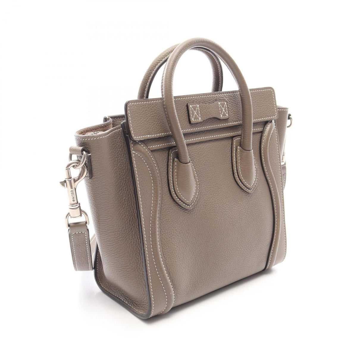 Celine Gray Leather Handbag (Pre-Owned)