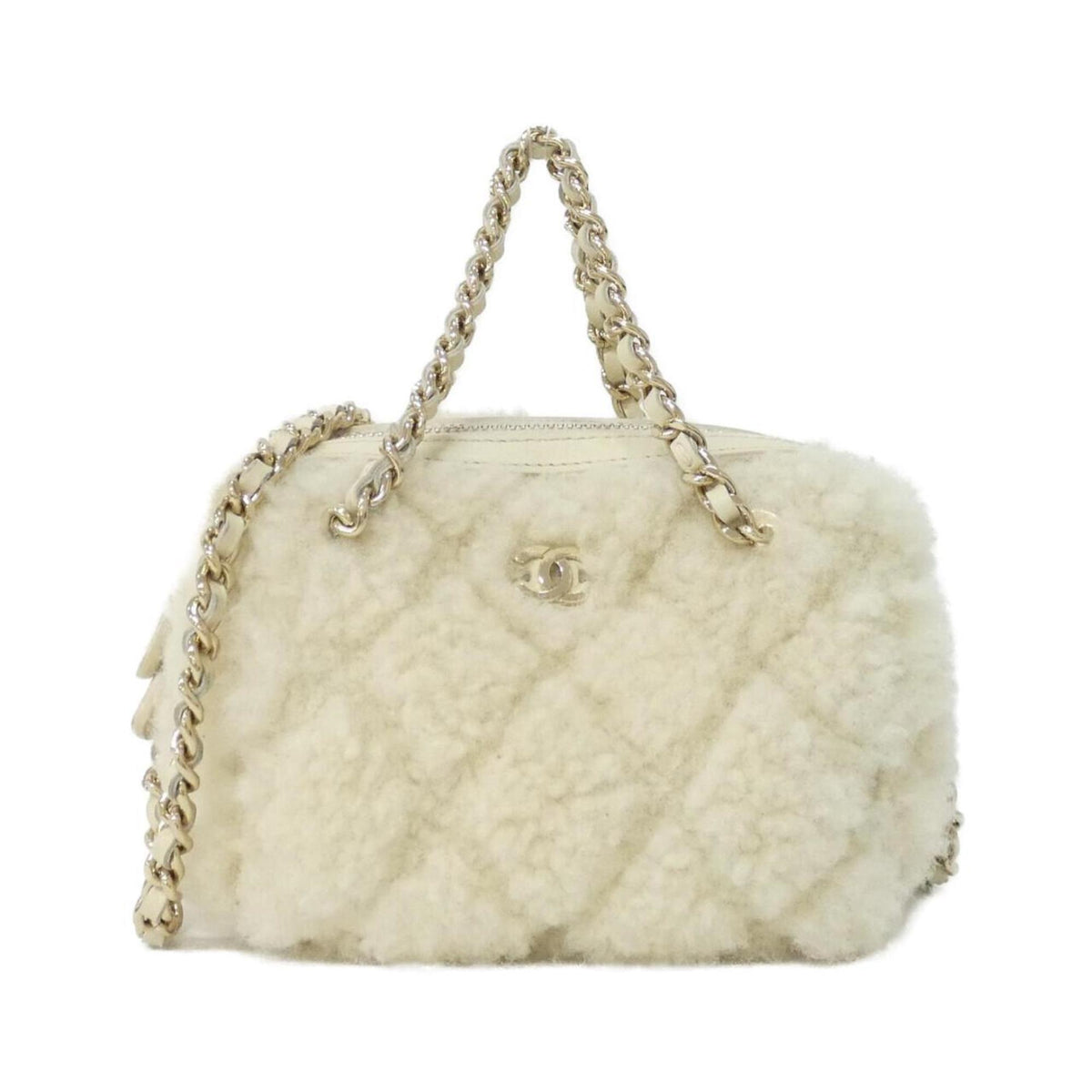 Chanel Ivory Handbag Shoulder Bag (Pre-Owned)