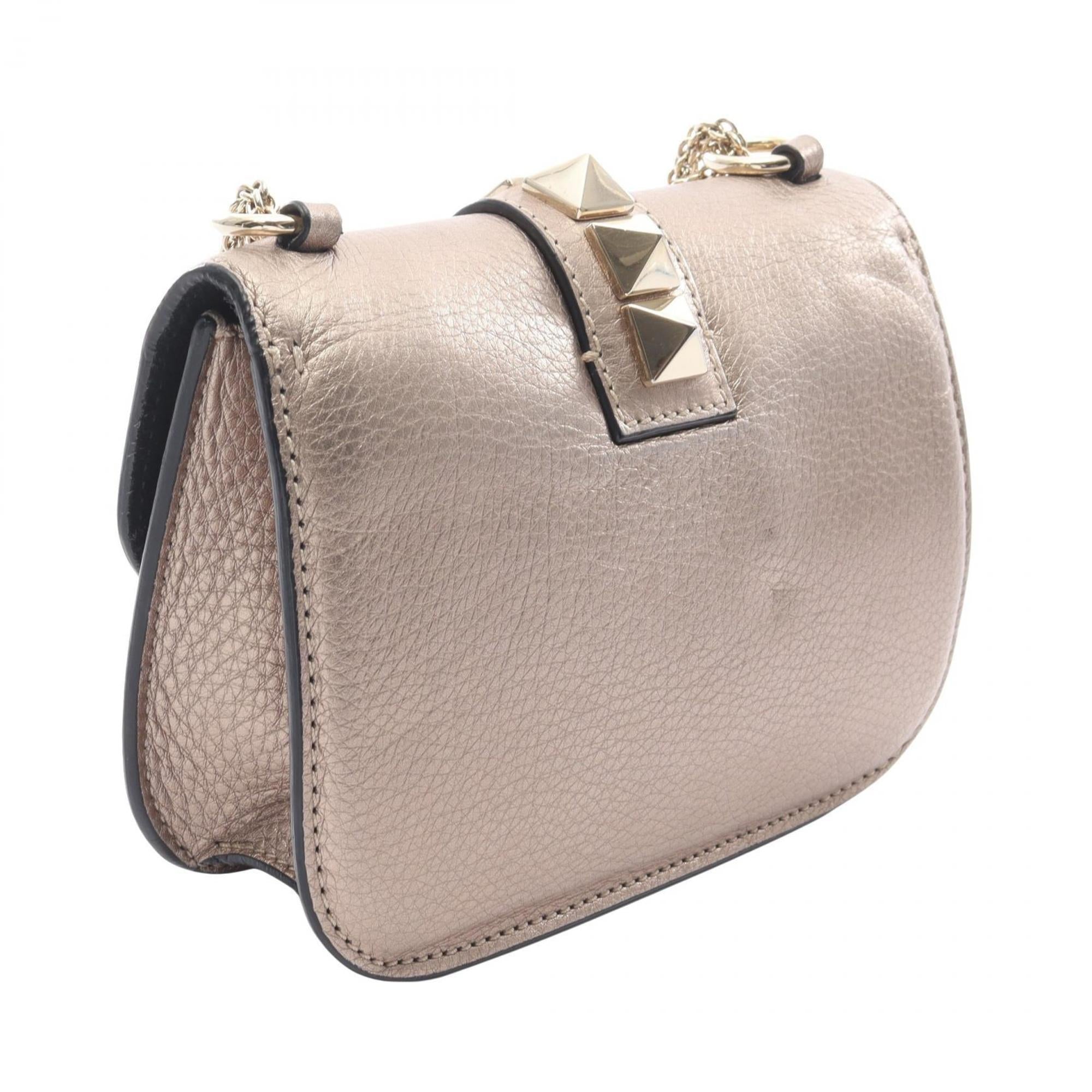 Valentino Gold Leather Shoulder Bag (Pre-Owned)