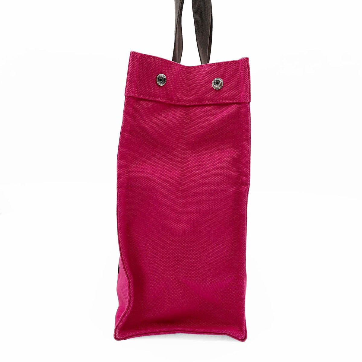 Hermes Brown Pink Canvas Tote Bag (Pre-Owned)
