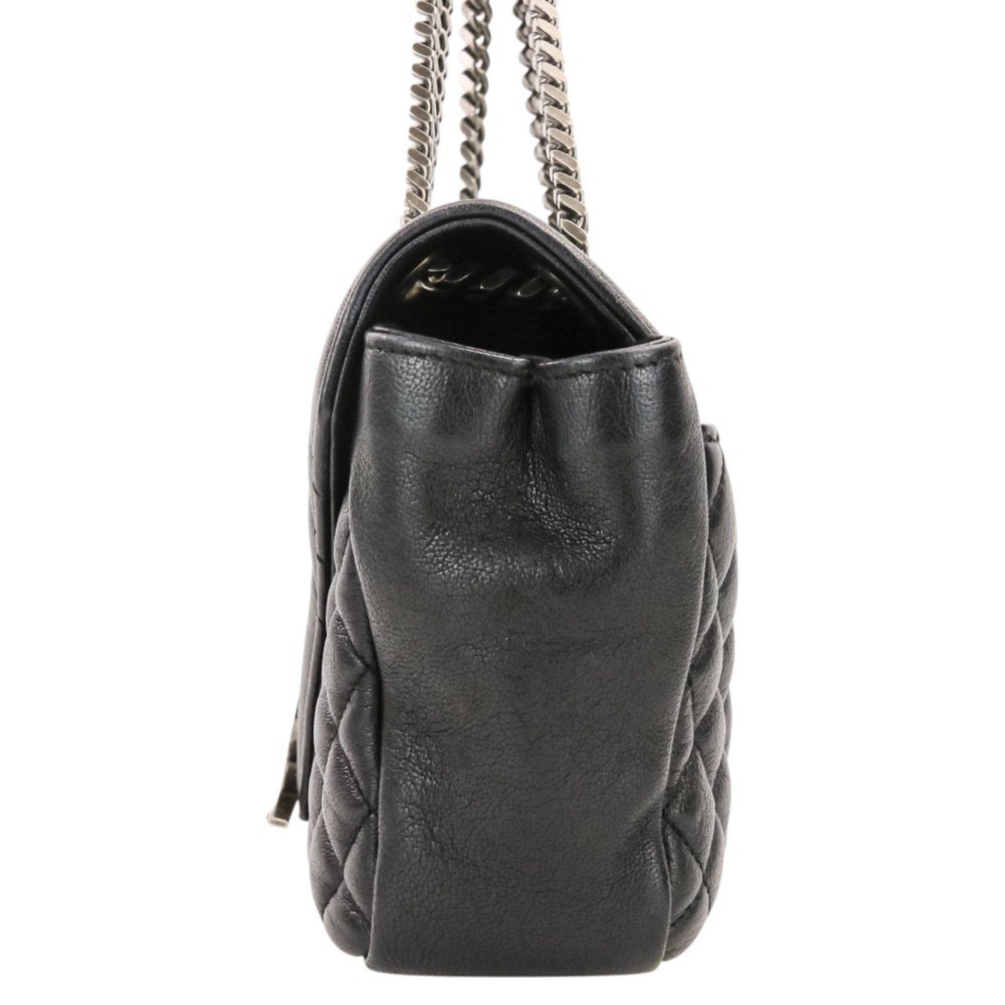 Yves Saint Laurent Black Leather Shoulder Bag (Pre-Owned)