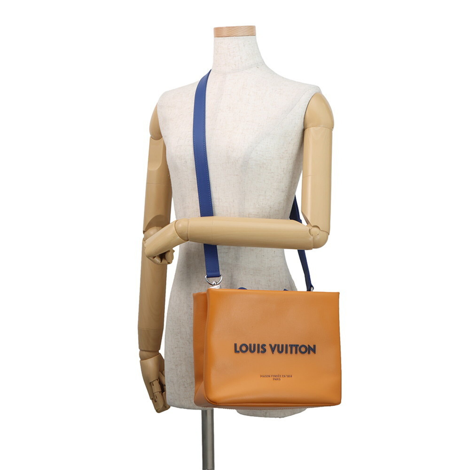 Louis Vuitton Saffron Leather Handbag Tote Bag (Pre-Owned)