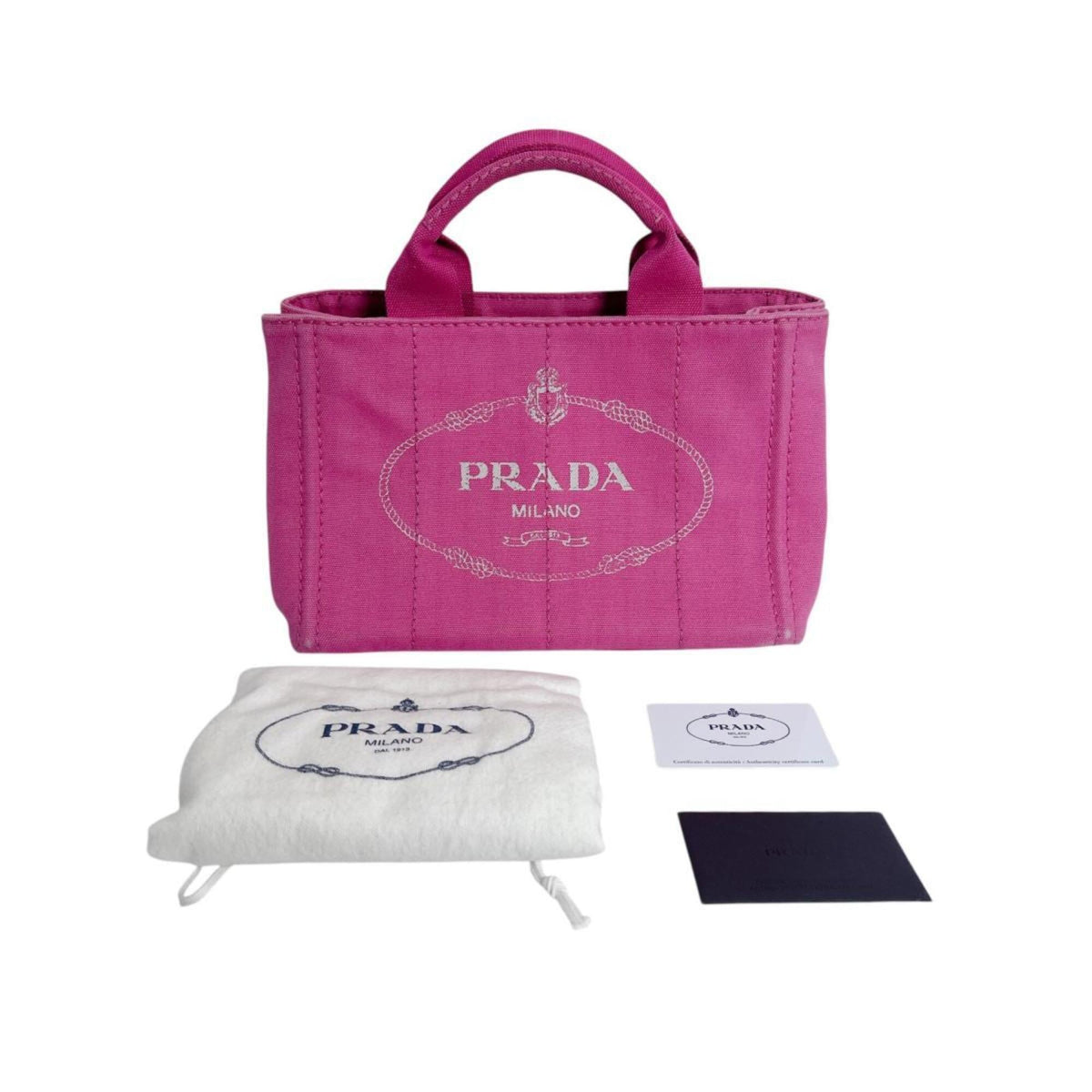 Prada Pink Denim Tote Bag (Pre-Owned)