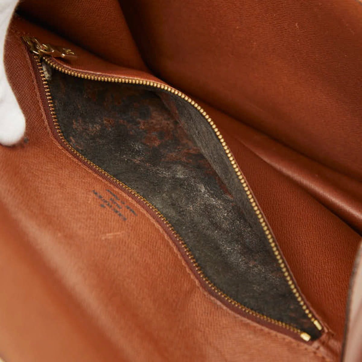 Louis Vuitton Monogram Brown Pvc Leather Handbag Shoulder Bag (Pre-Owned)