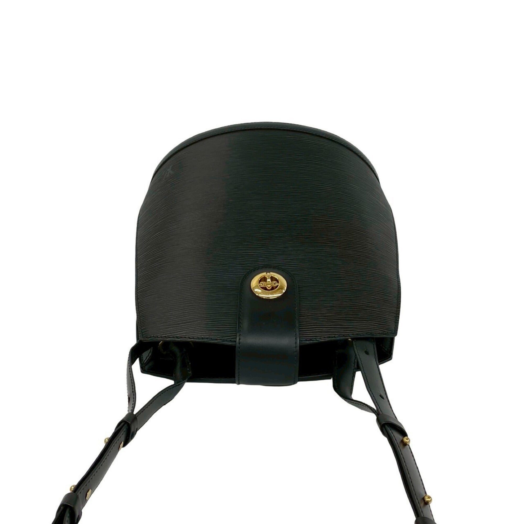 Louis Vuitton Black Leather Shoulder Bag (Pre-Owned)