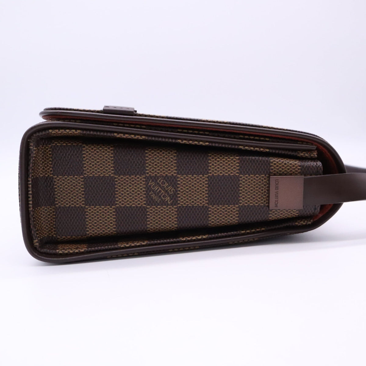 Louis Vuitton Damier Beige Brown Coated Canvas Leather Shoulder Bag (Pre-Owned)