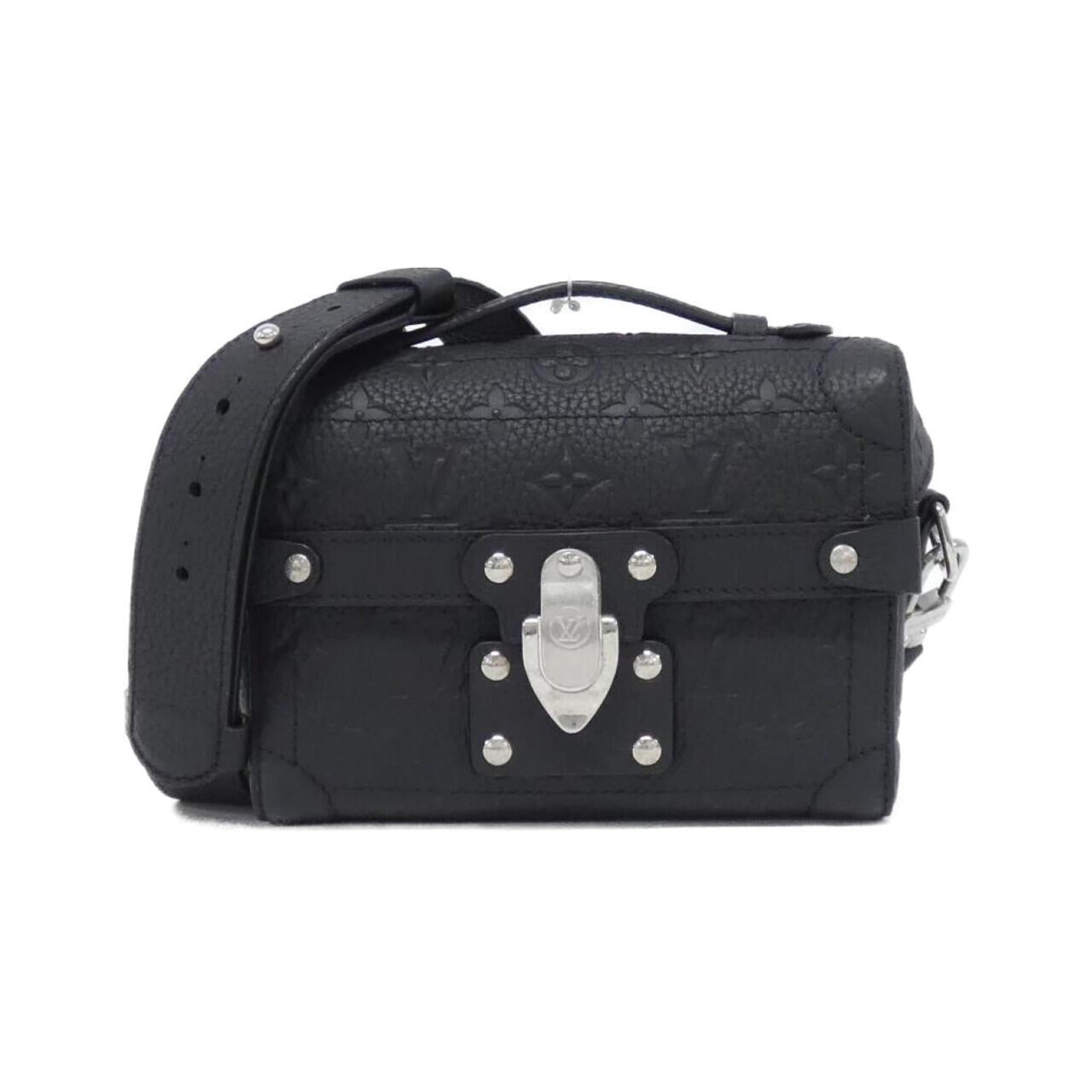 Louis Vuitton Black Leather Handbag (Pre-Owned)