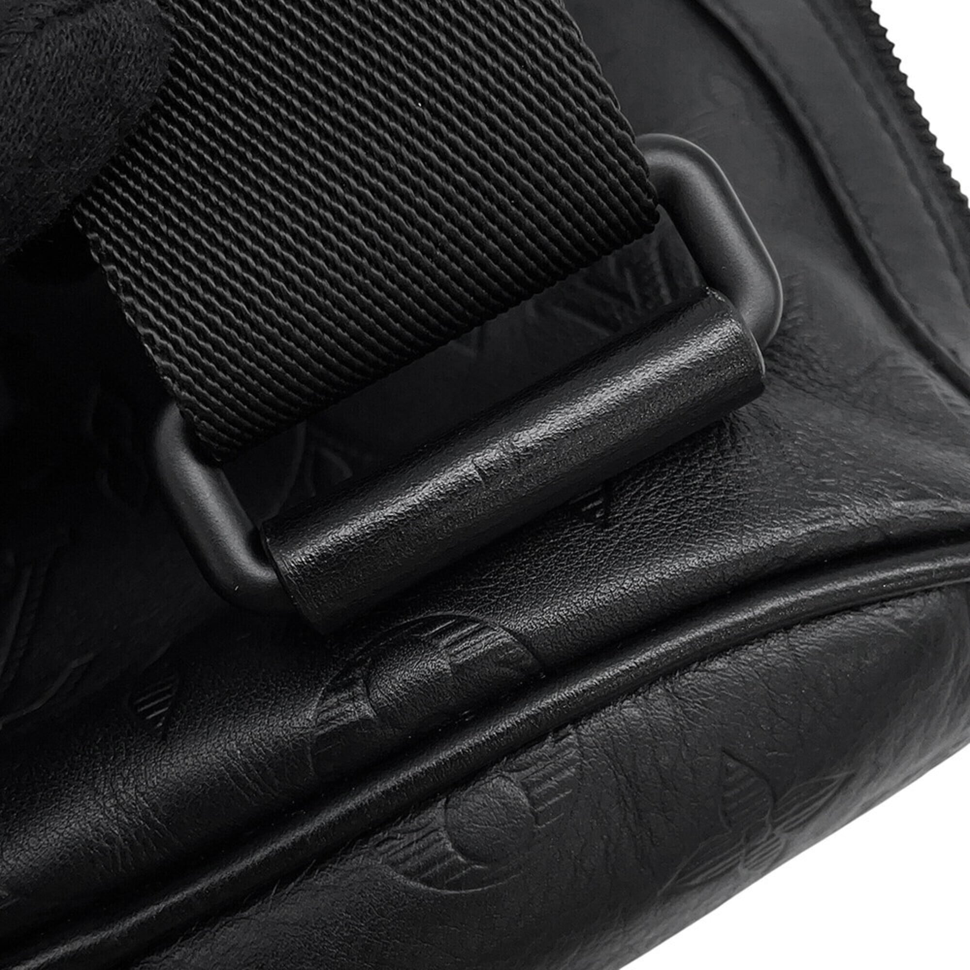 Louis Vuitton Black Monogram Noir Monogram Shadow Handbag Sling Bag (Pre-Owned)
