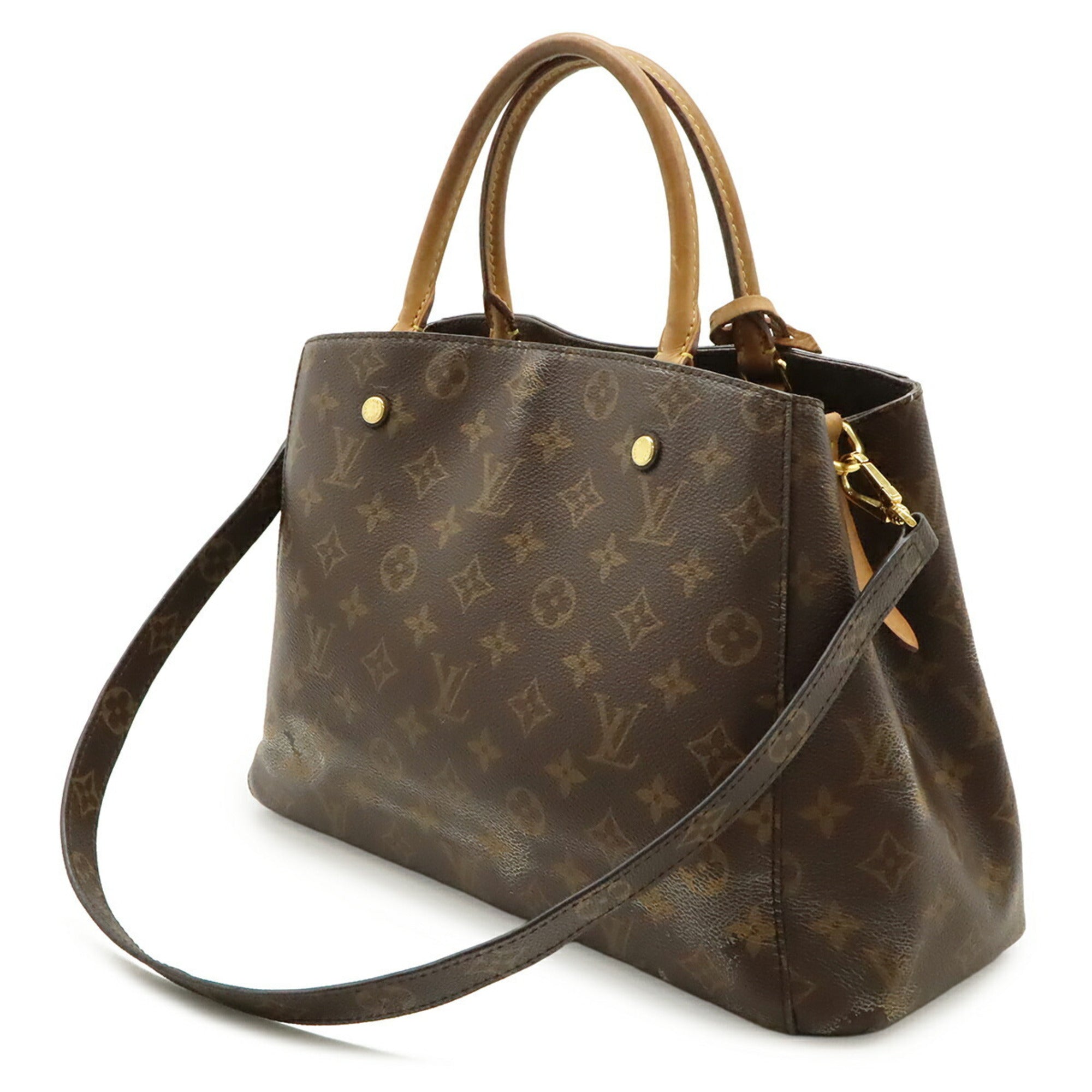 Louis Vuitton Brown Monogram White Monogram Handbag Shoulder Bag (Pre-Owned)