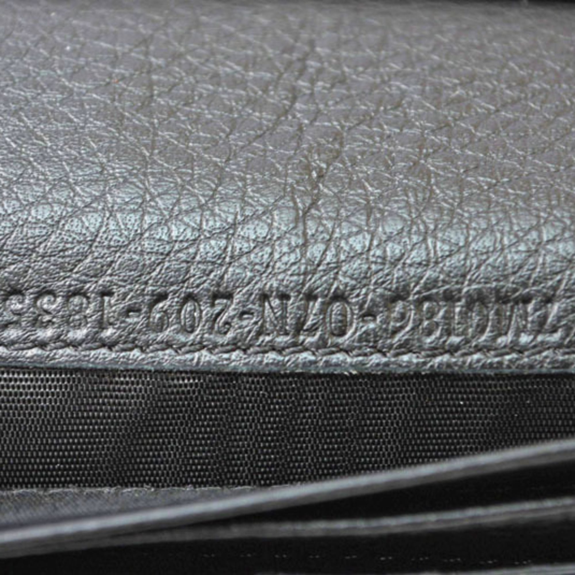 Fendi Selleria Black Leather Long Wallet (Bi-Fold) (Pre-Owned)