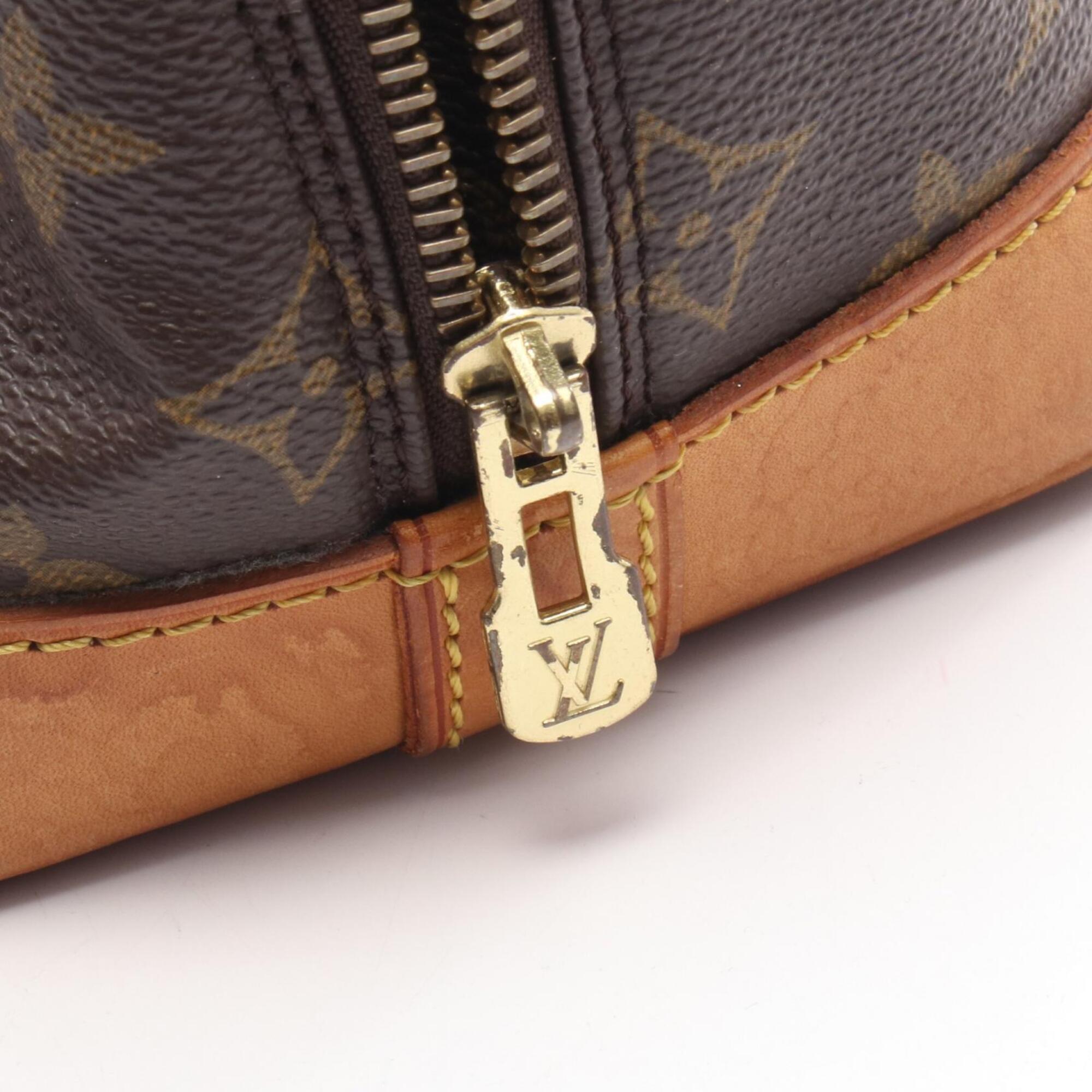 Louis Vuitton Brown Coated Canvas Leather Handbag (Pre-Owned)