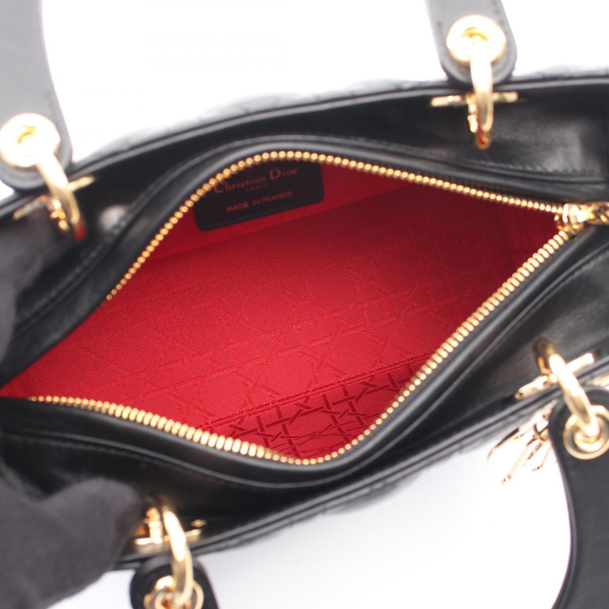 Christian Dior Black Leather Handbag (Pre-Owned)