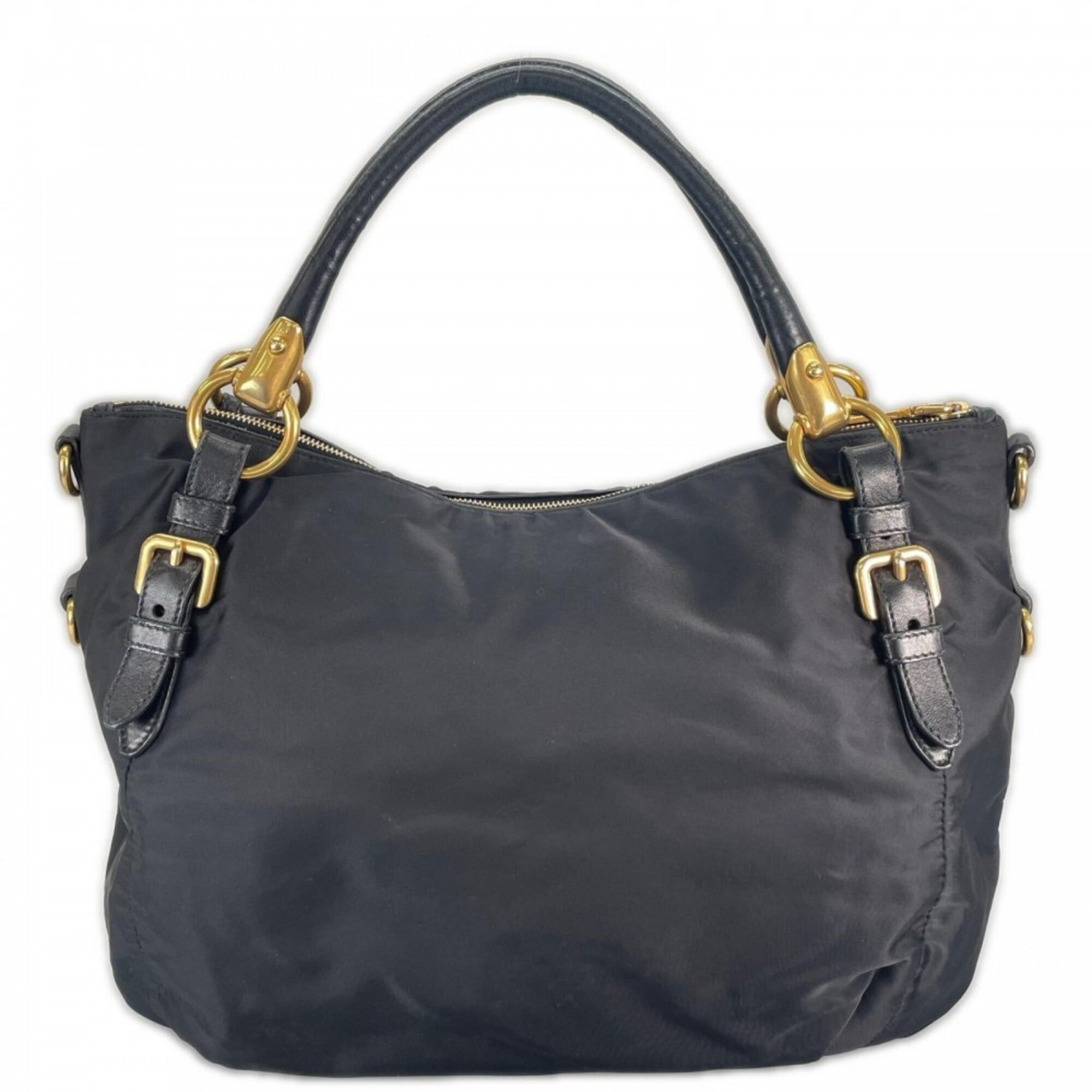 Prada Black Nylon Handbag (Pre-Owned)