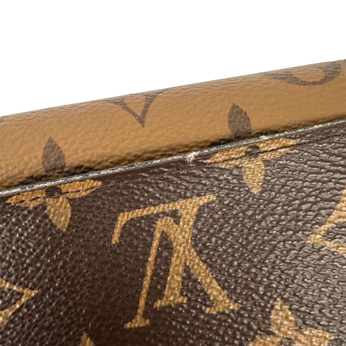 Louis Vuitton Monogram Reverse Monogram Reverse Monogram Canvas Long Wallet (Bi-Fold) (Pre-Owned)