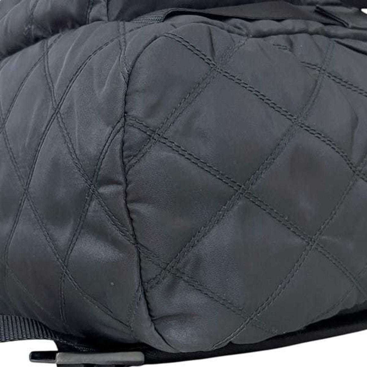 Prada Black Nero Nylon Leather Backpack (Pre-Owned)