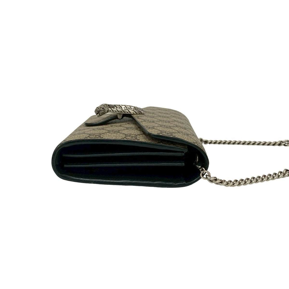 Gucci Brown Leather Pvc Pochette Shoulder Bag (Pre-Owned)