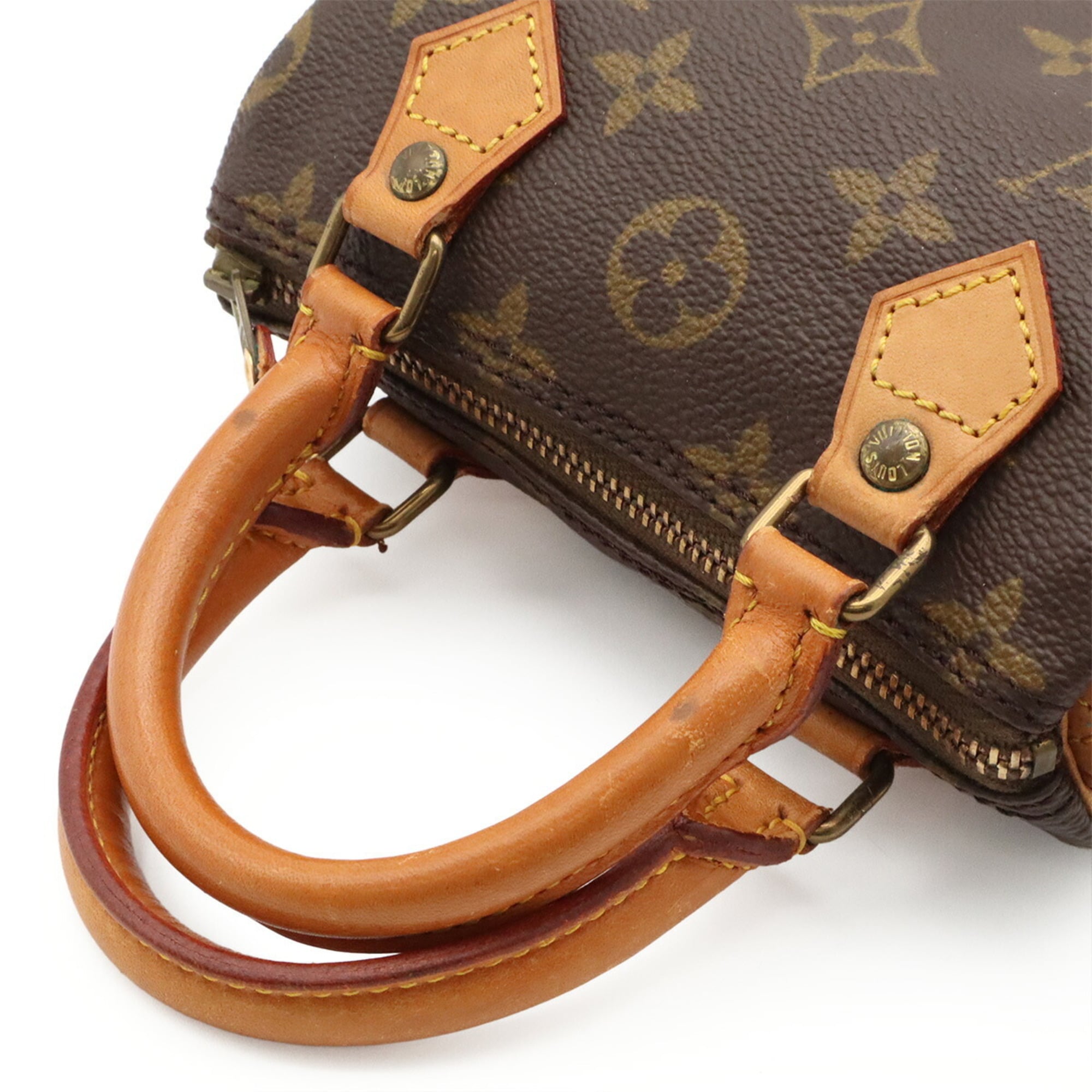 Louis Vuitton Brown Monogram Mini Handbag Pouch Shoulder Bag (Pre-Owned)