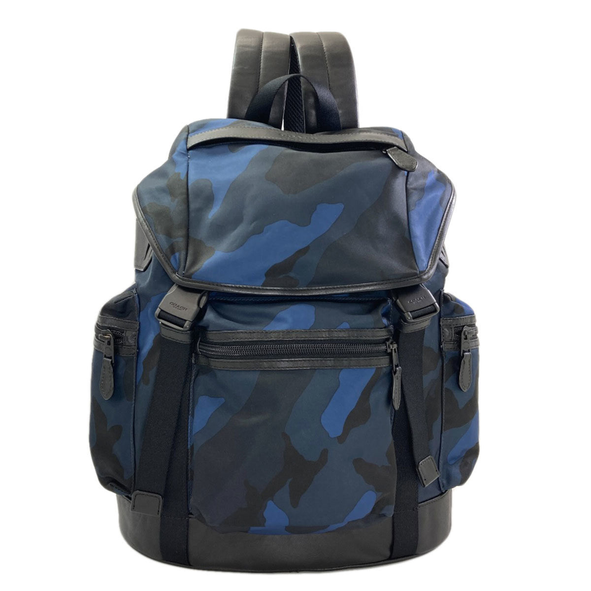 Coach Black Blue Nylon Backpack (Pre-Owned)