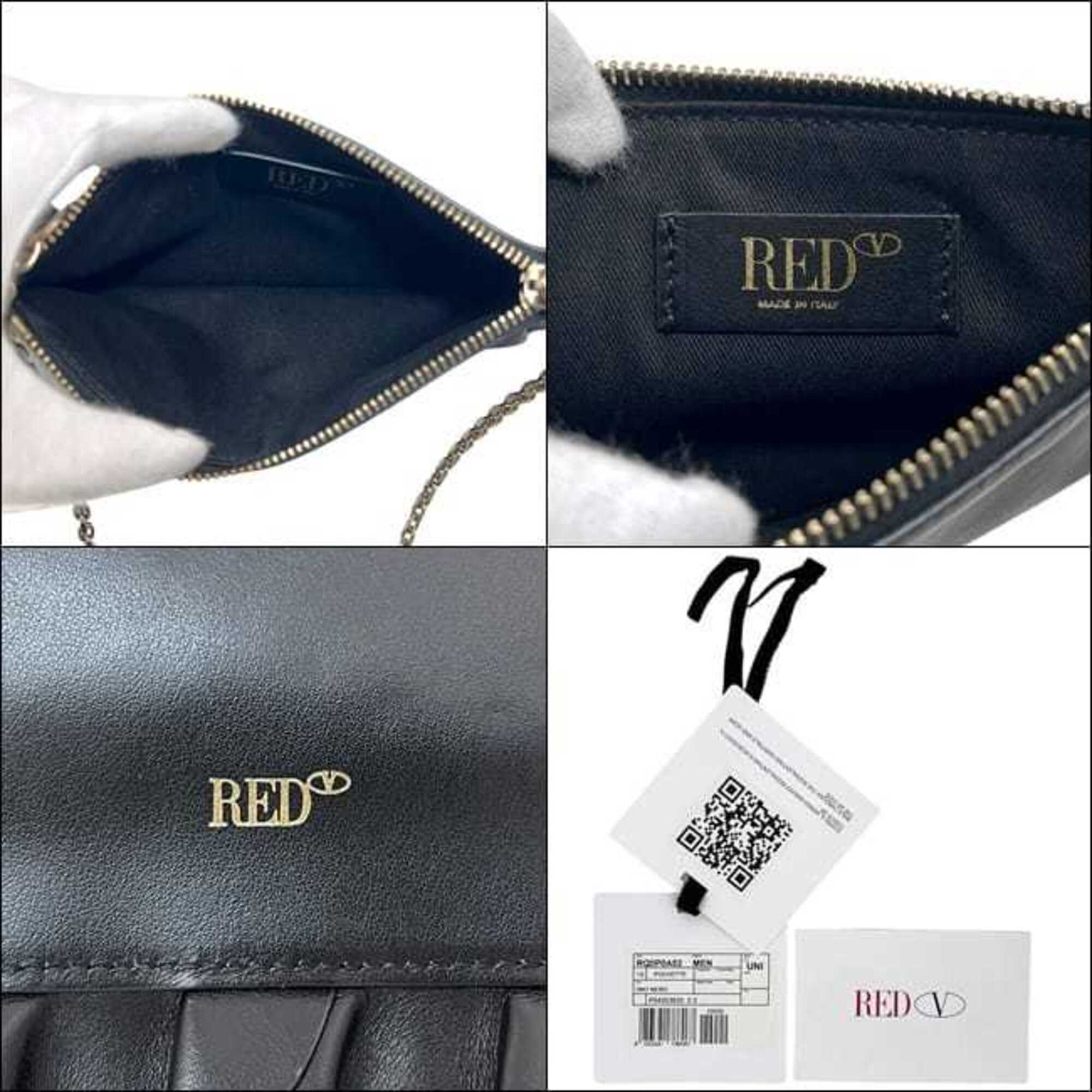 Redvalentino Black Leather Shoulder Bag (Pre-Owned)