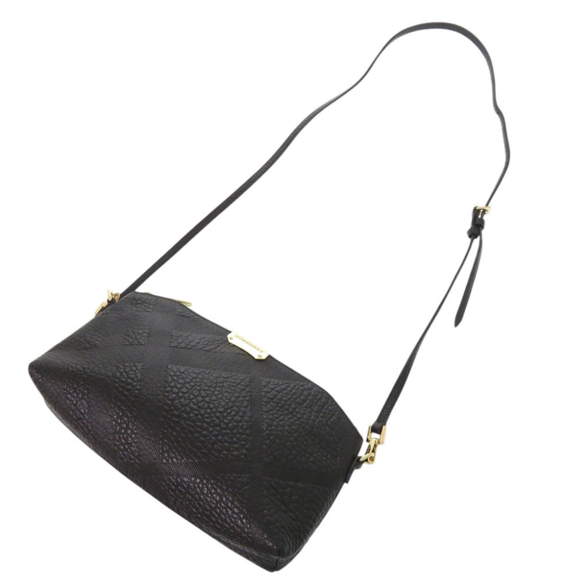 Burberry Black Leather Shoulder Bag (Pre-Owned)