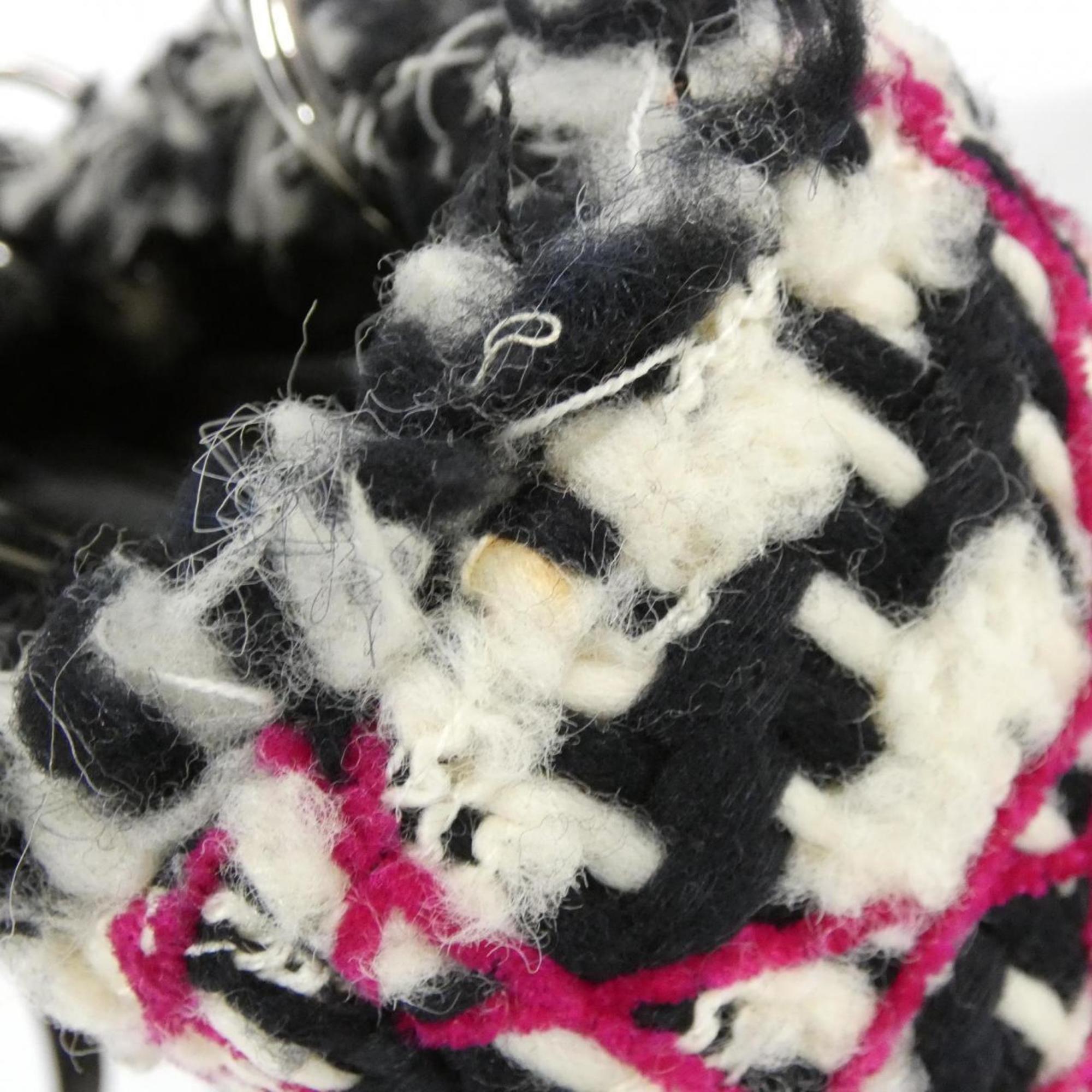 Christian Dior Black White Tweed Handbag (Pre-Owned)