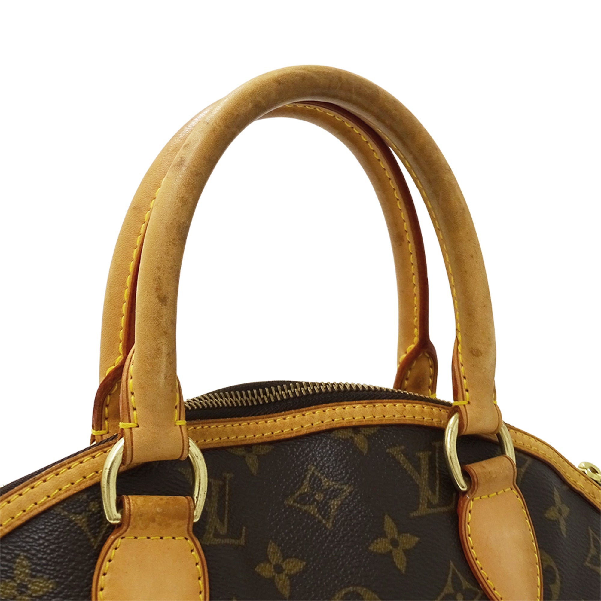 Louis Vuitton Brown Monogram Canvas Handbag (Pre-Owned)