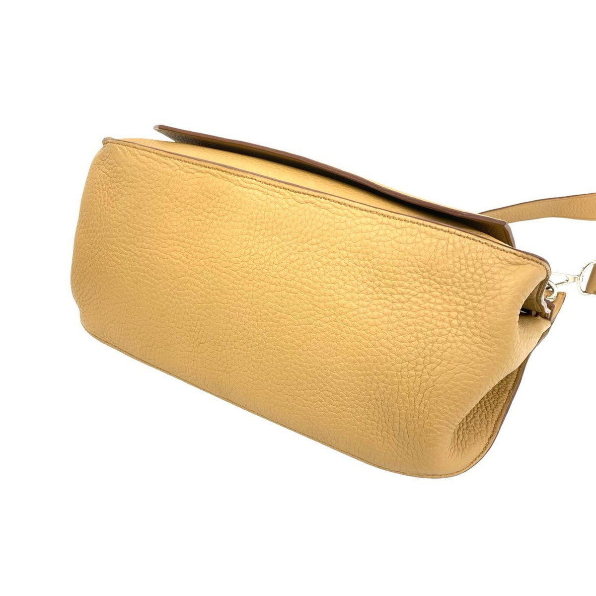 Hermes Beige Taurillon Clemence Leather Shoulder Bag (Pre-Owned)