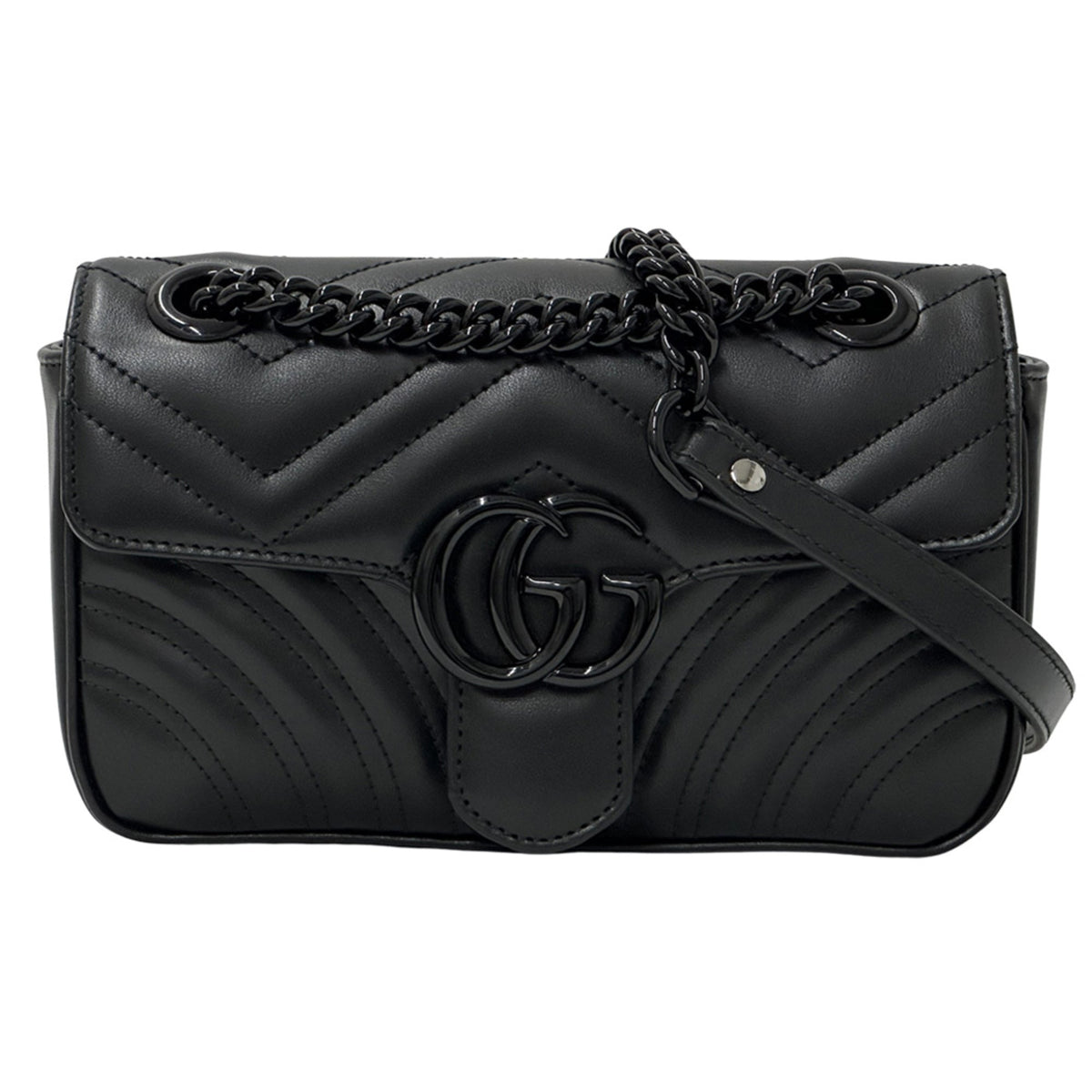 Gucci Black Leather Shoulder Bag (Pre-Owned)