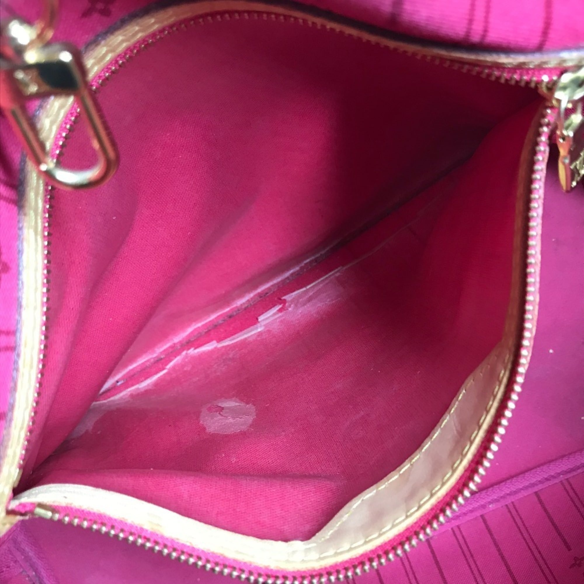 Louis Vuitton Brown Galle Monogram Pink Pivoine Monogram Shoulder Bag Tote Bag (Pre-Owned)