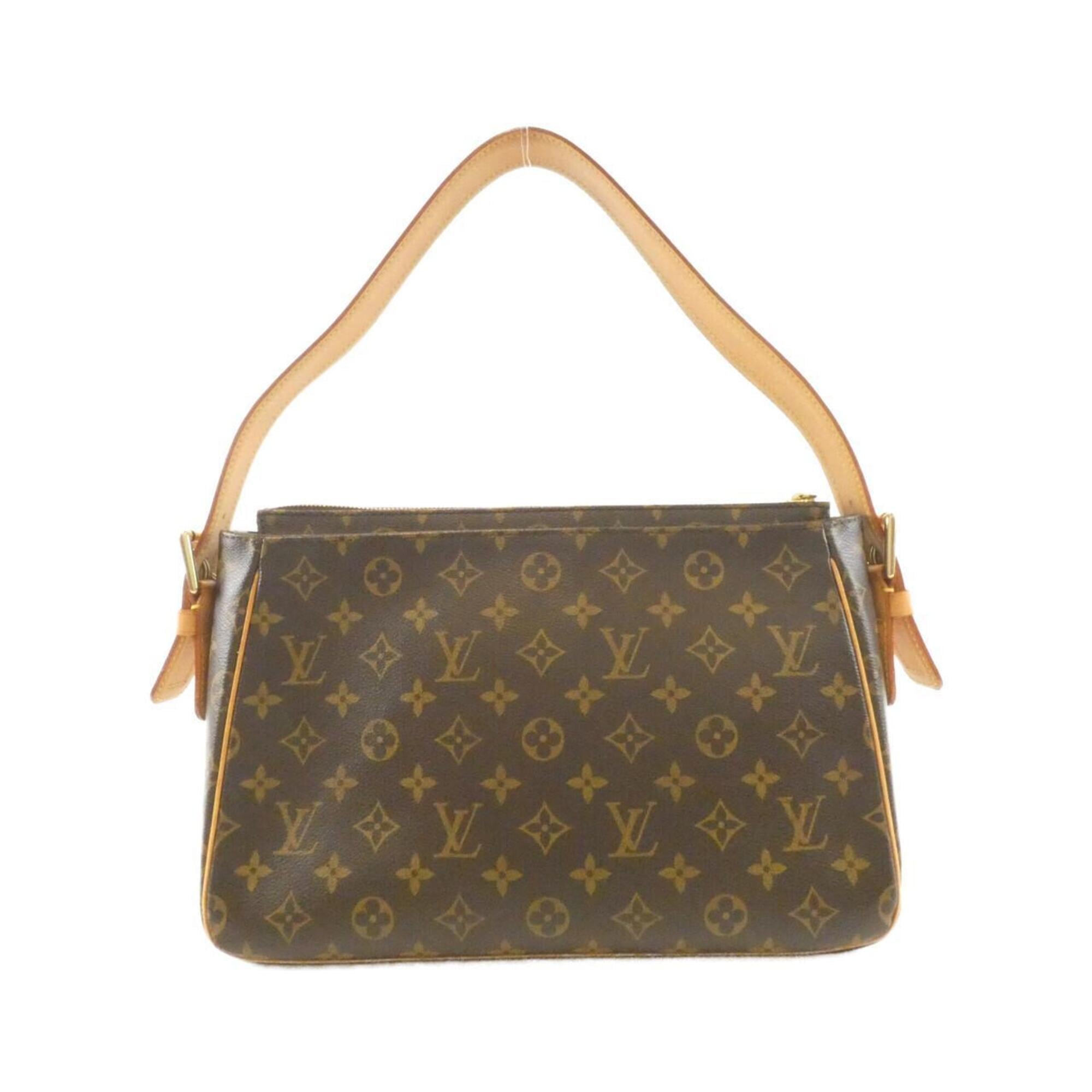 Louis Vuitton Marron Coated Canvas Shoulder Bag (Pre-Owned)