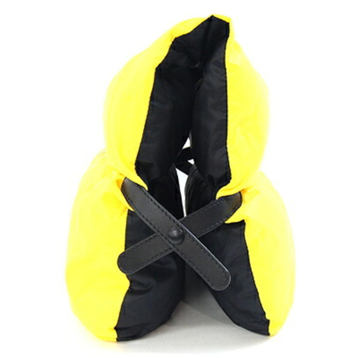 Valextra Black Yellow Nylon Handbag (Pre-Owned)