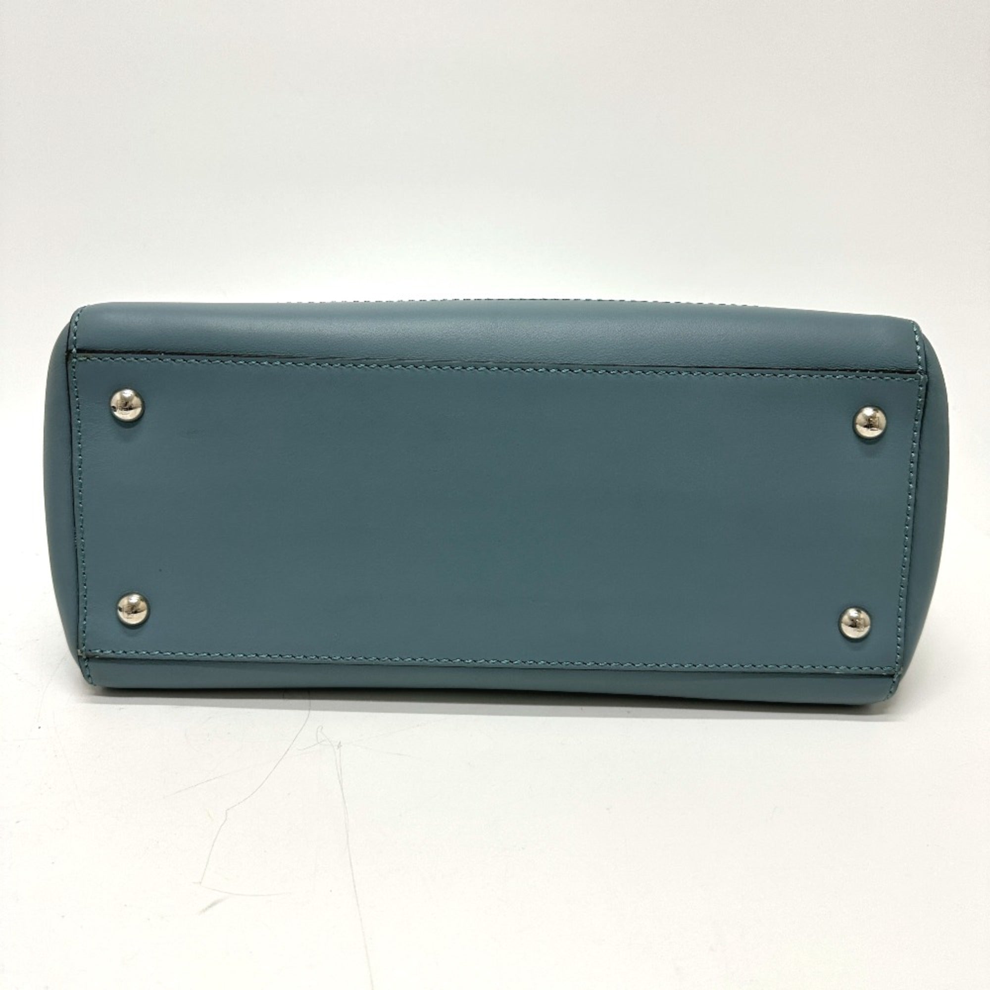 Fendi Blue Leather Handbag (Pre-Owned)
