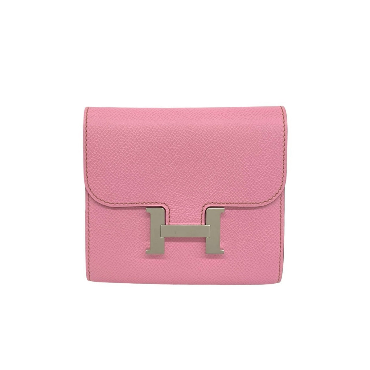 Hermes Pink Epsom Leather Wallet (Bi-Fold) (Pre-Owned)