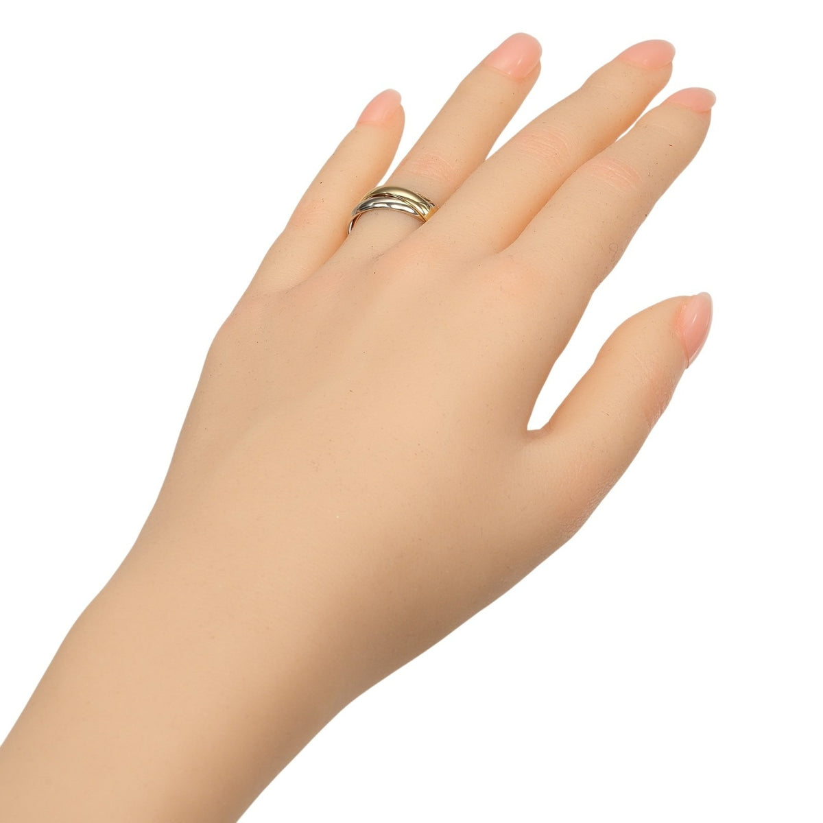 Cartier Trinity Yellow Gold (18K) Pink Gold (18K) White Gold (18K) Band Ring (Pre-Owned)