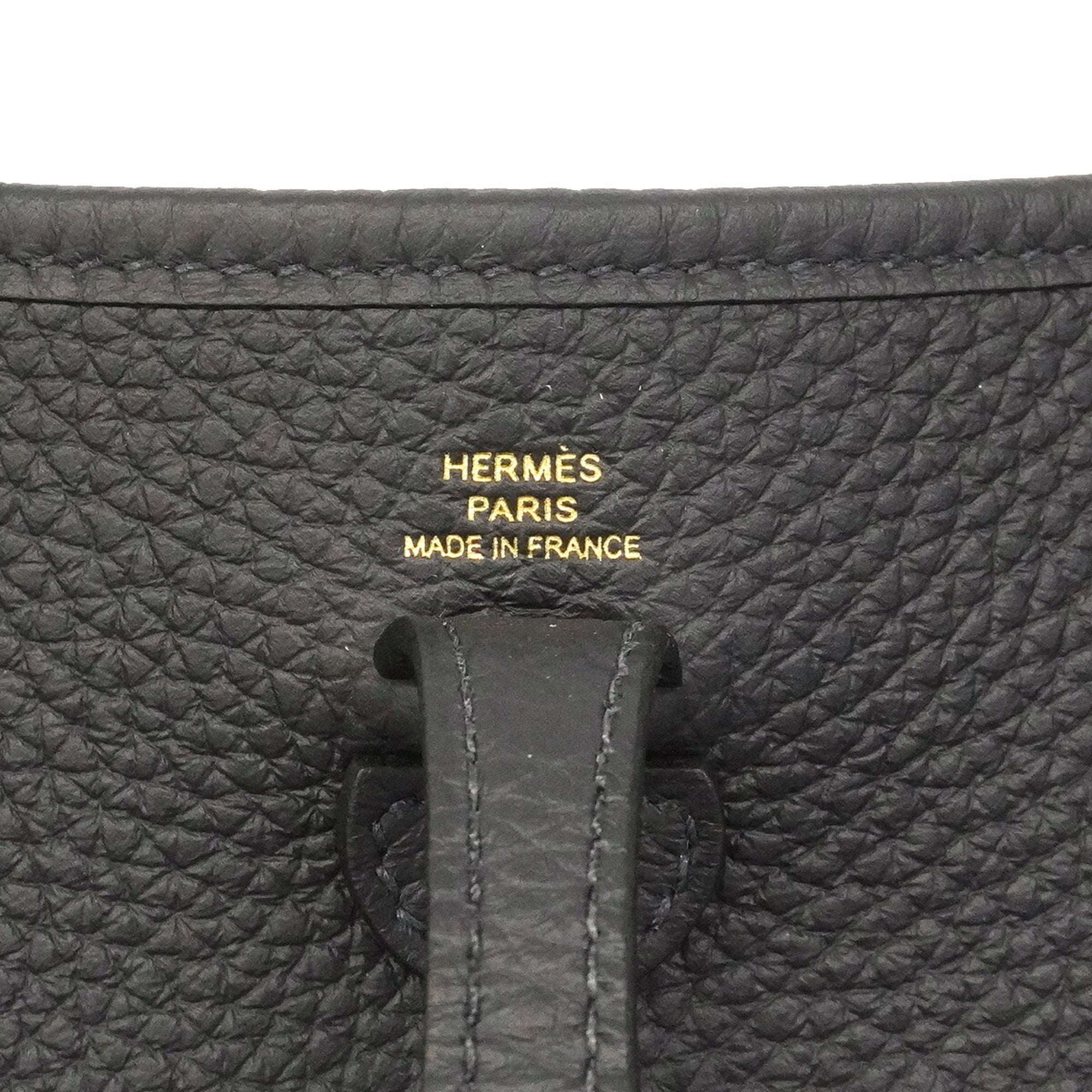 Hermes Blue Nuit Taurillon Clemence Leather Shoulder Bag (Pre-Owned)