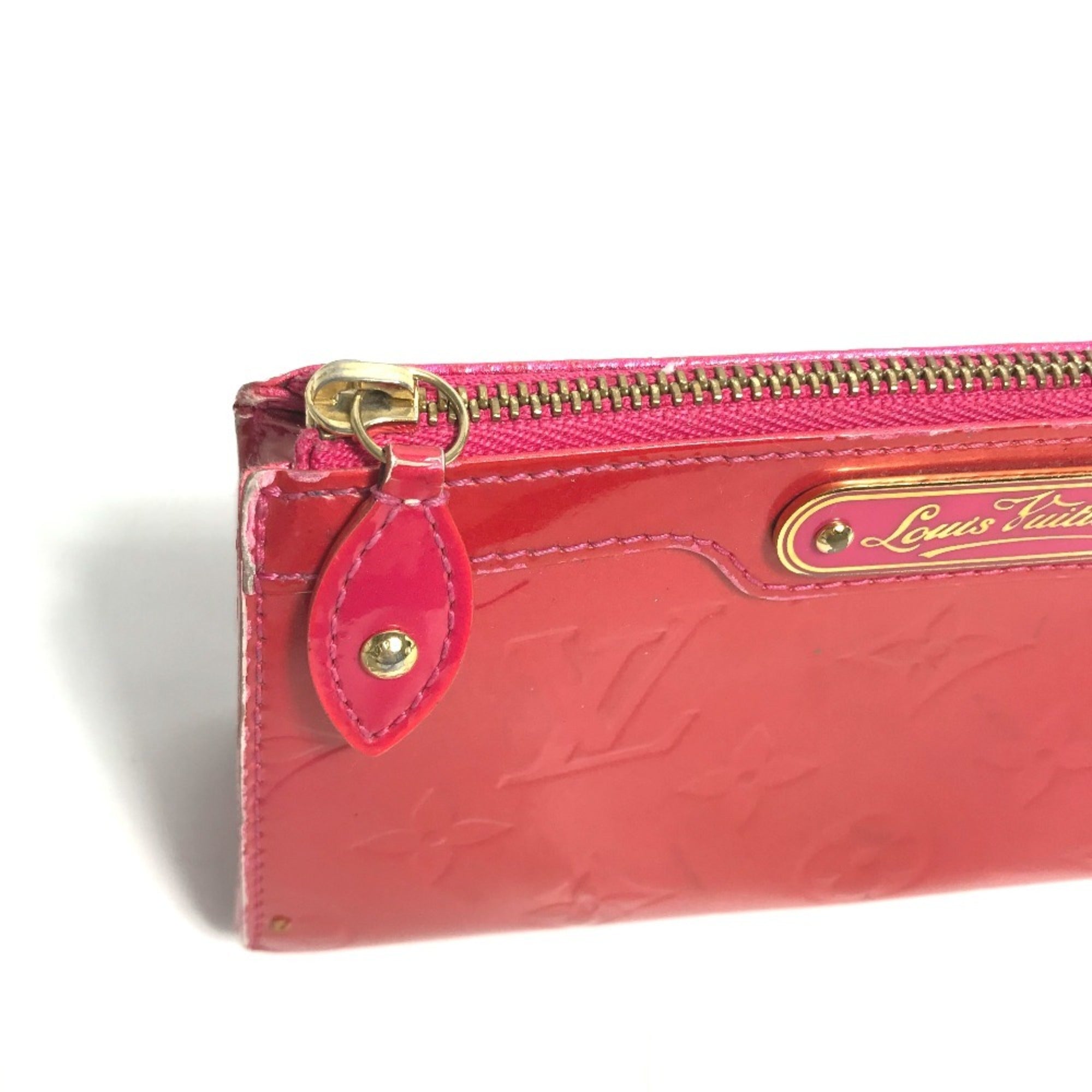 Louis Vuitton Pink Rose Pop Patent Leather Pouch Wash Bag (Pre-Owned)