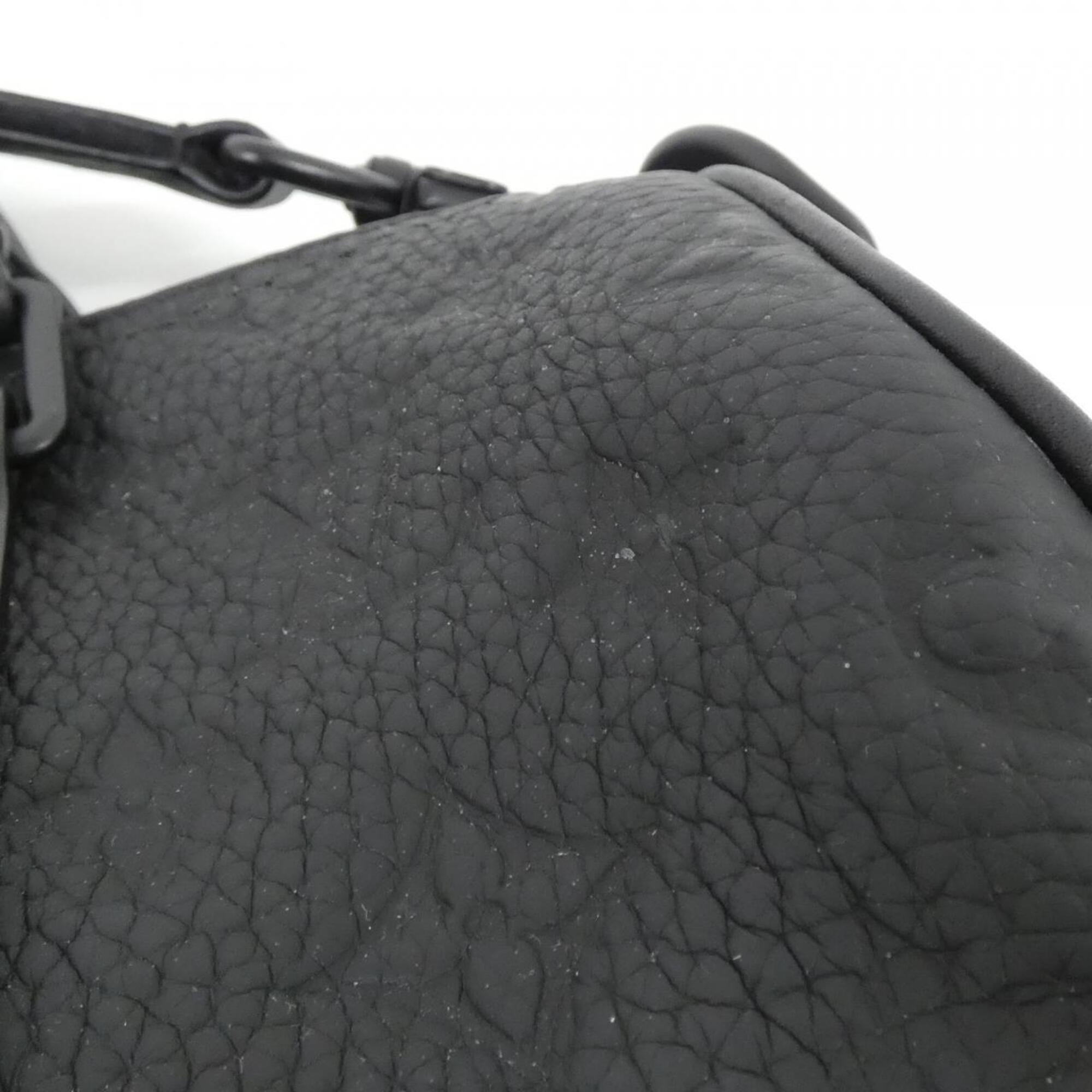 Louis Vuitton Black Leather Boston Bag (Pre-Owned)