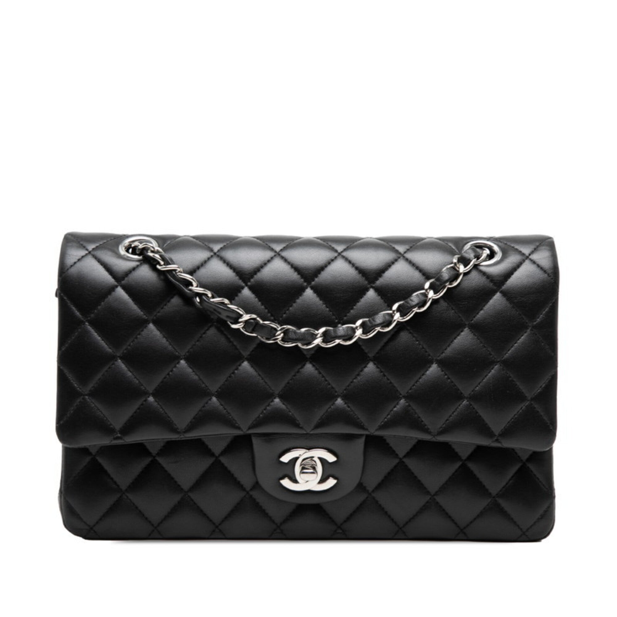 Chanel Black Leather Shoulder Bag (Pre-Owned)